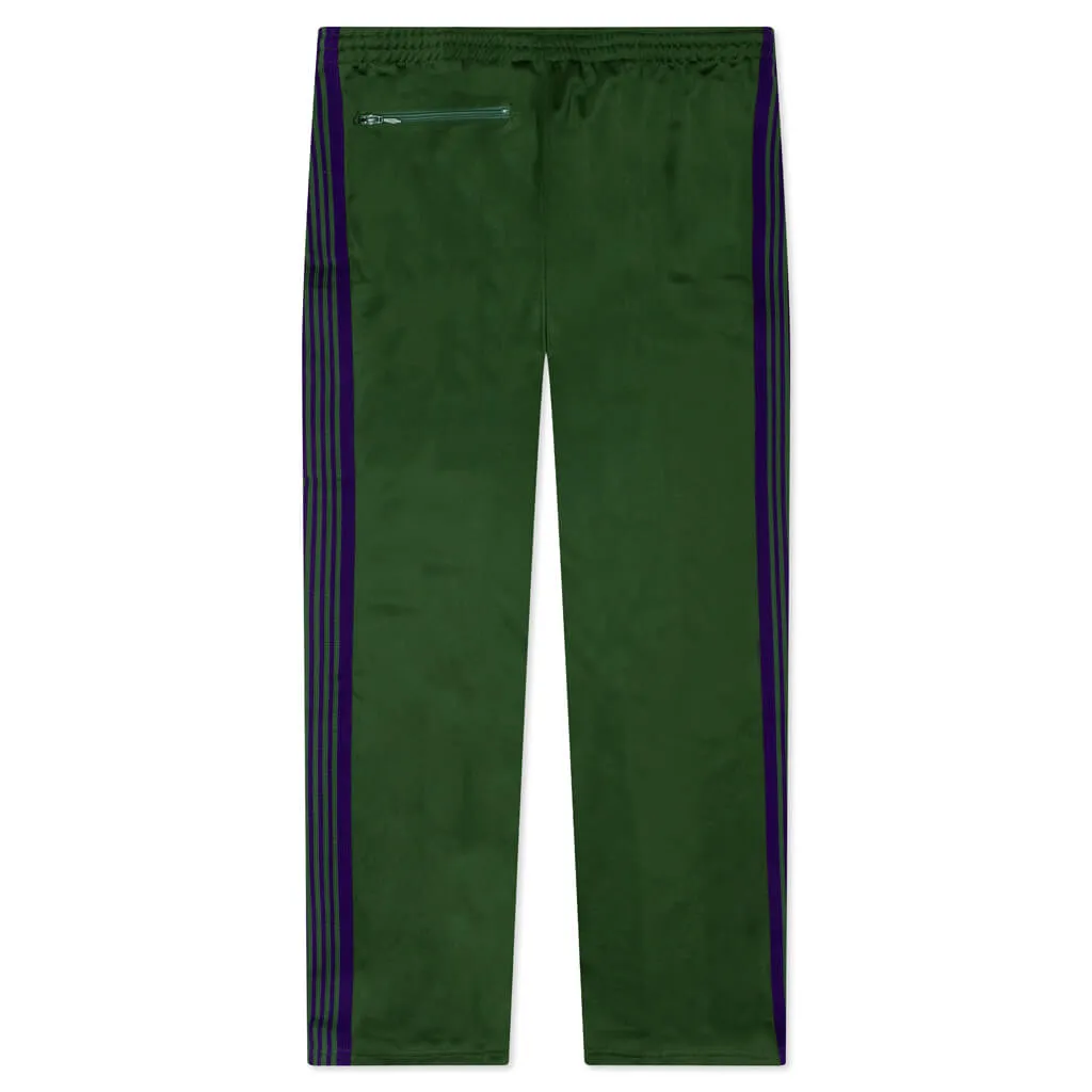 Ivy Green Smooth Poly Track Pants