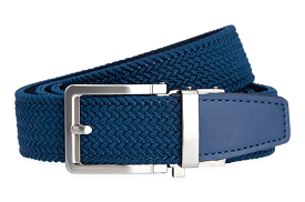 Navy Braided Golf Belt with 1 3/8 Strap