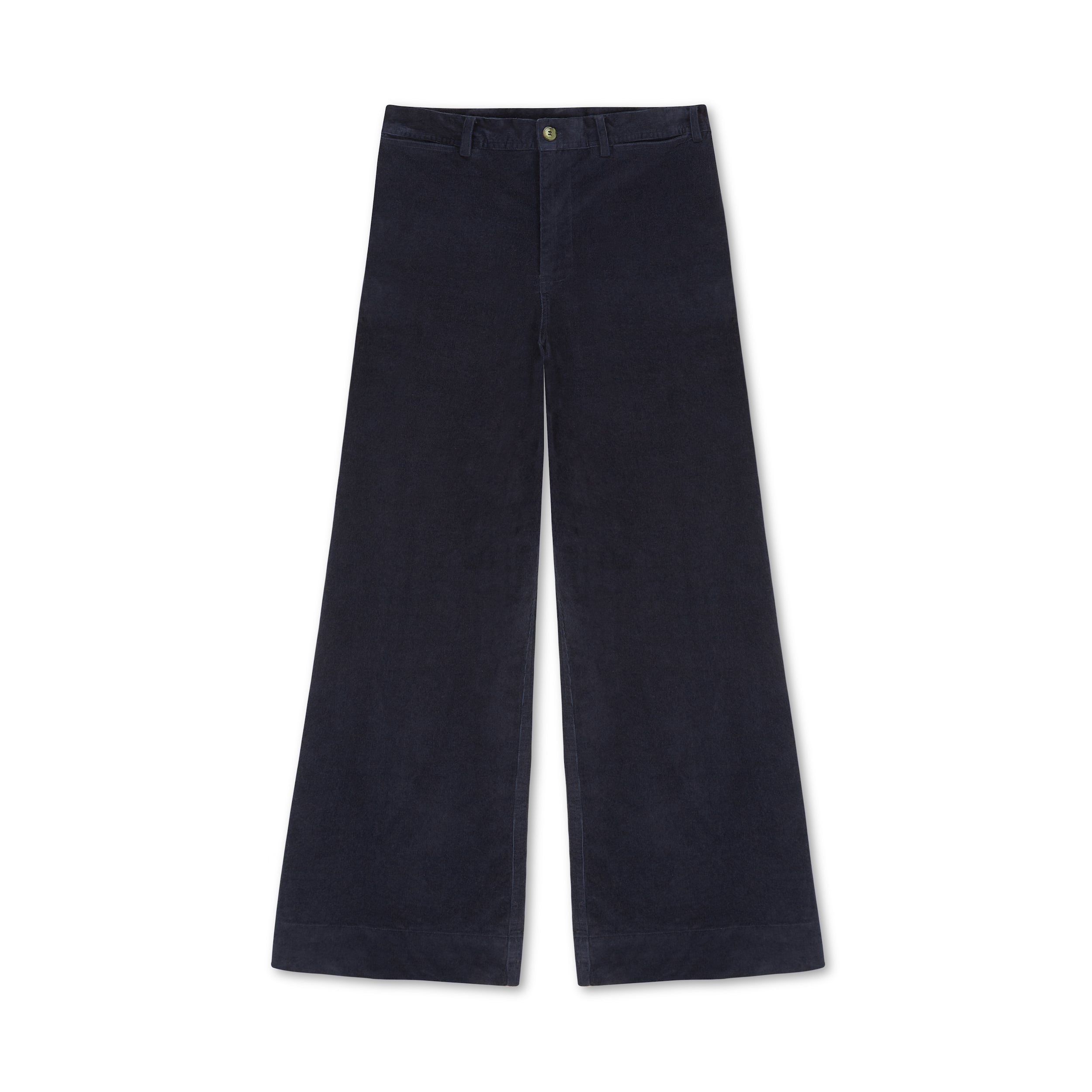 Navy Sailor pants in stretch pincord