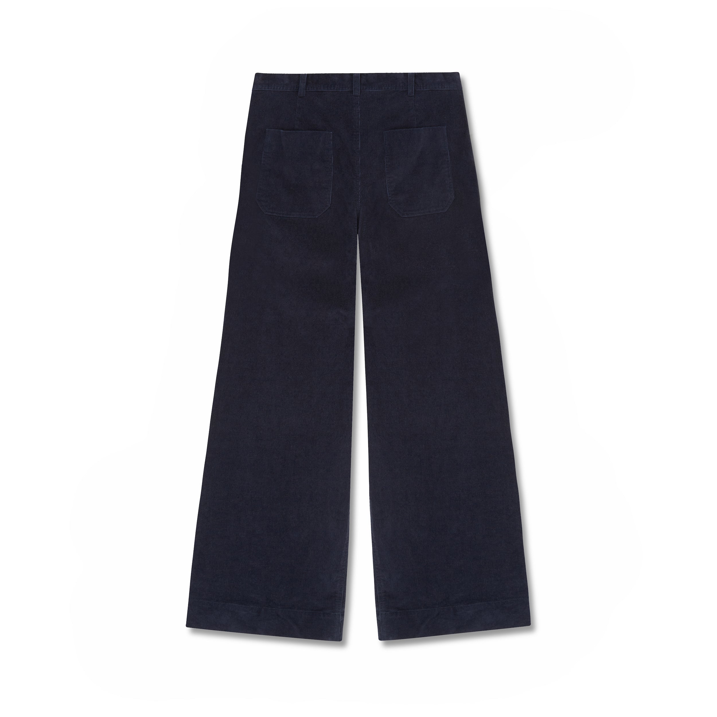 Navy Sailor pants in stretch pincord