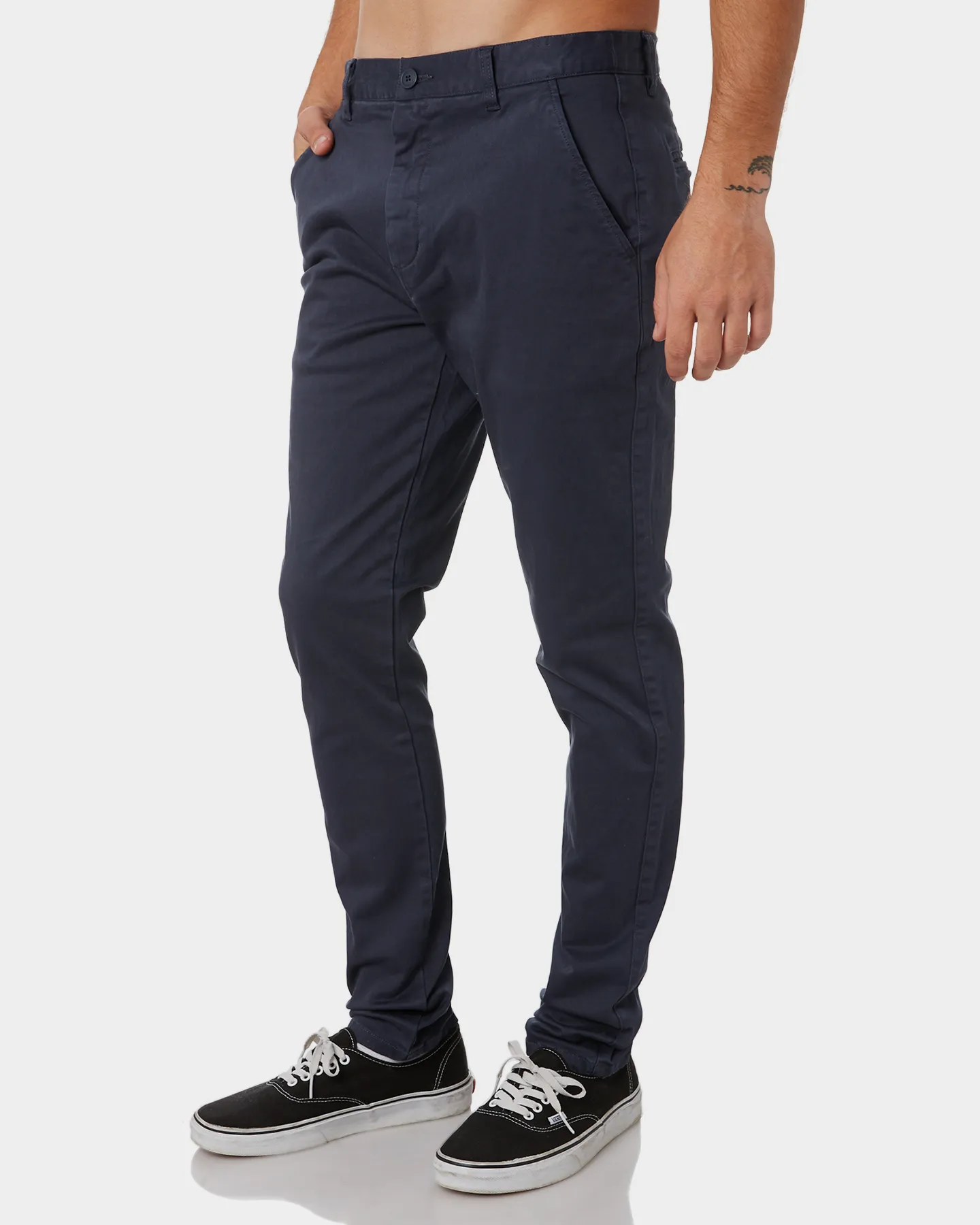 Navy Skinny Stretch Men's Chino Pant from Academy Brand at SurfStitch