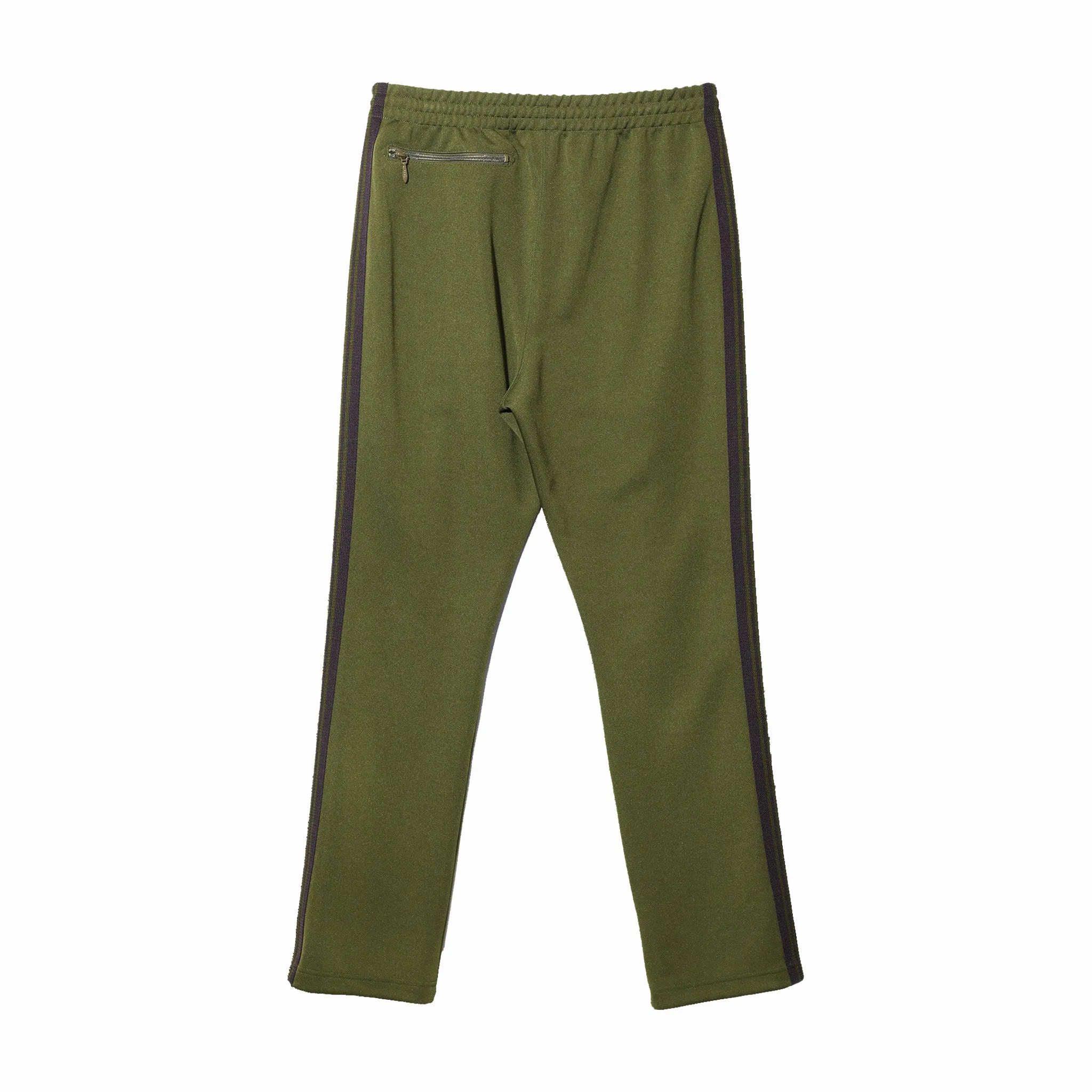 Needles Narrow Track Pants Poly Smooth Olive