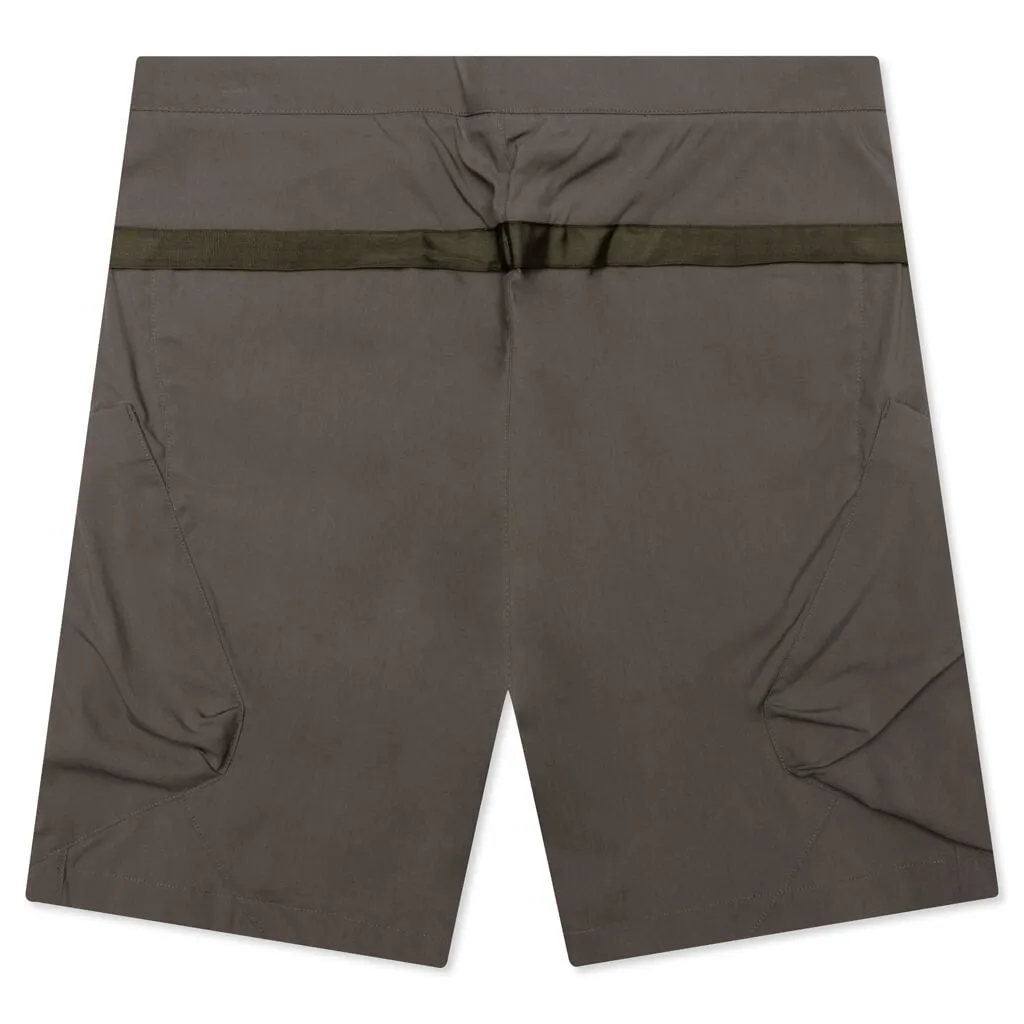 Grey Nylon Stretch BDU Short Pants