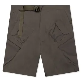 Grey Nylon Stretch BDU Short Pants