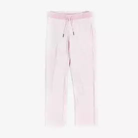 OG Big Bling Velour Women's Track Pants - Light Pink