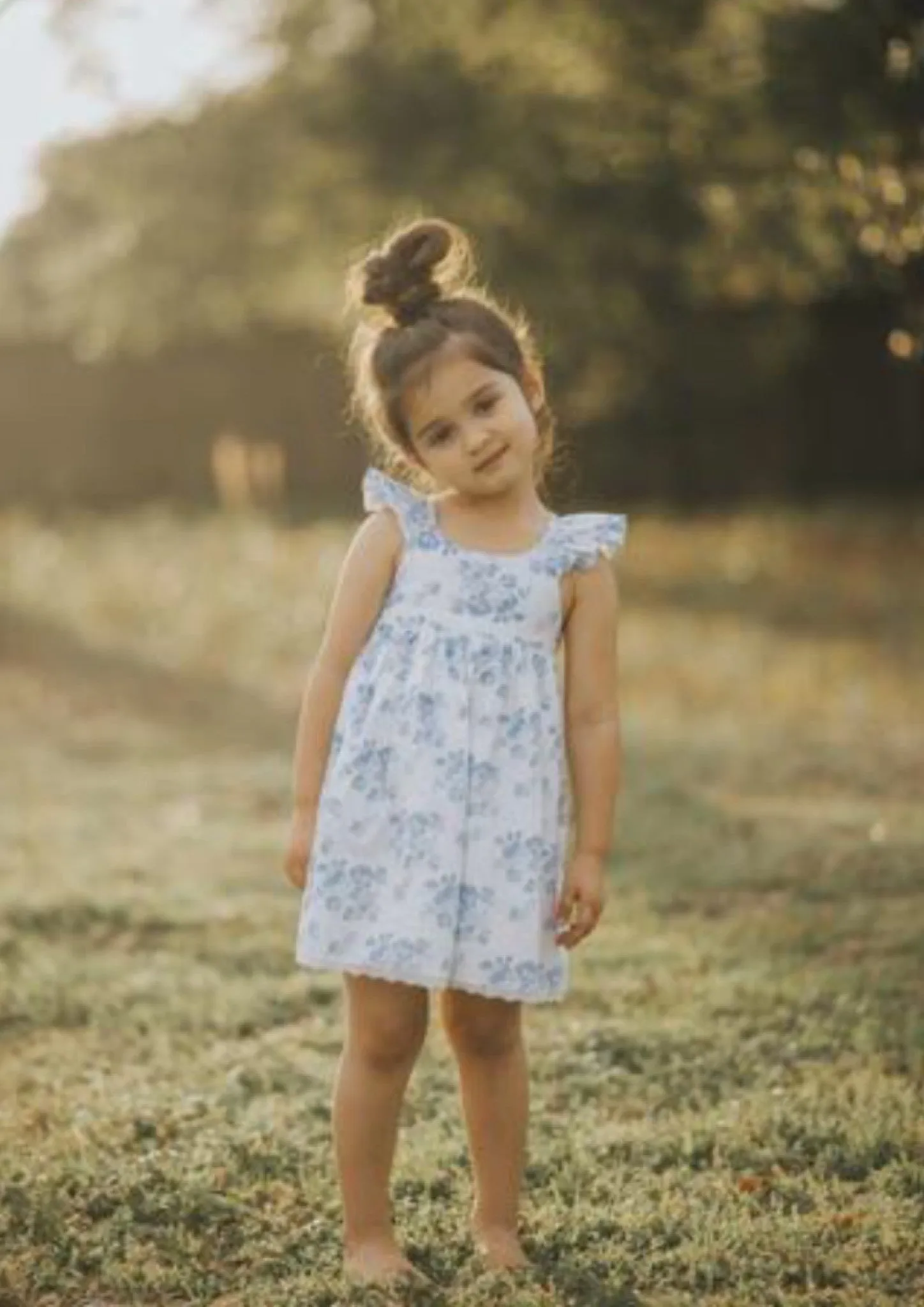 White Floral Olivia Dress