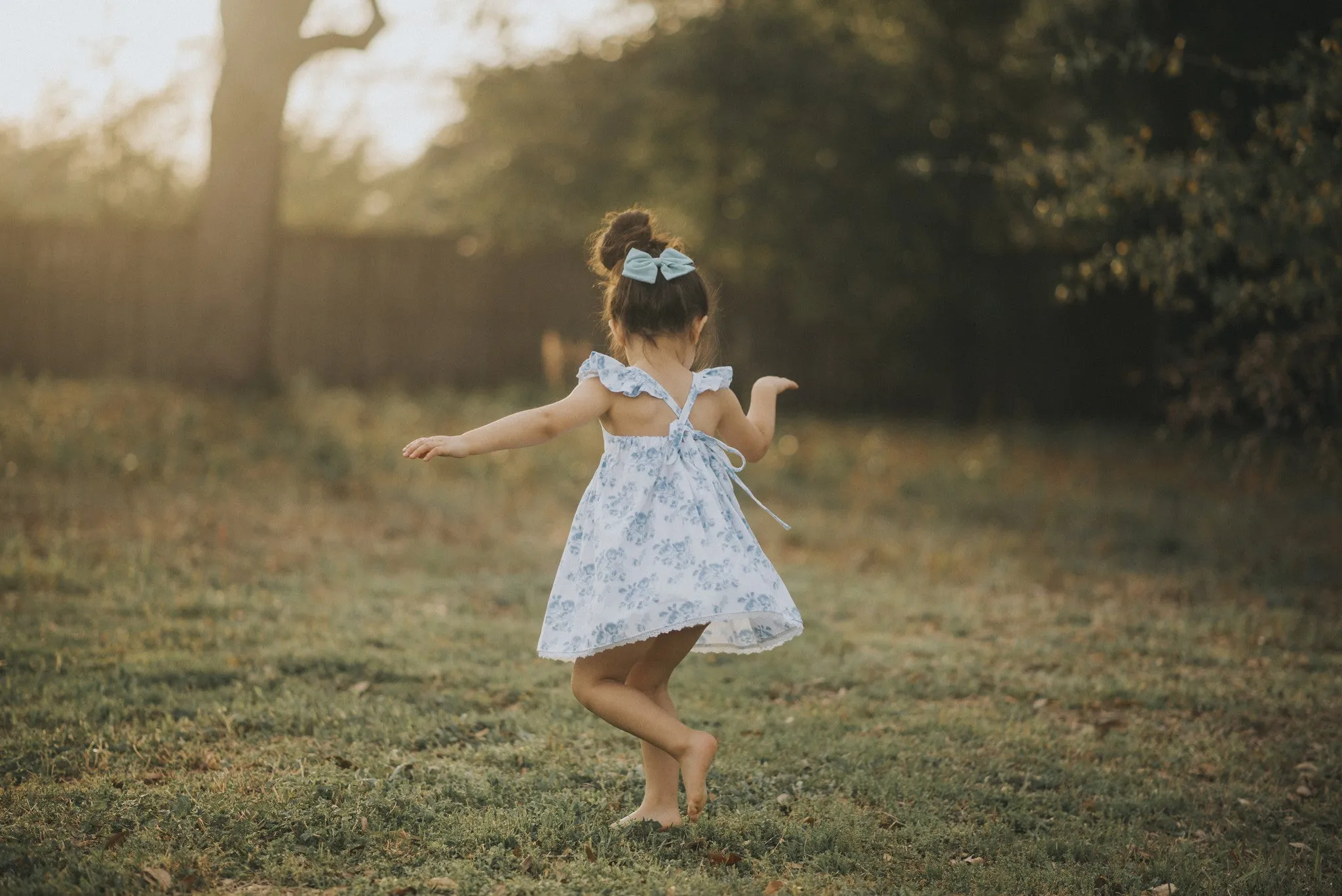 White Floral Olivia Dress