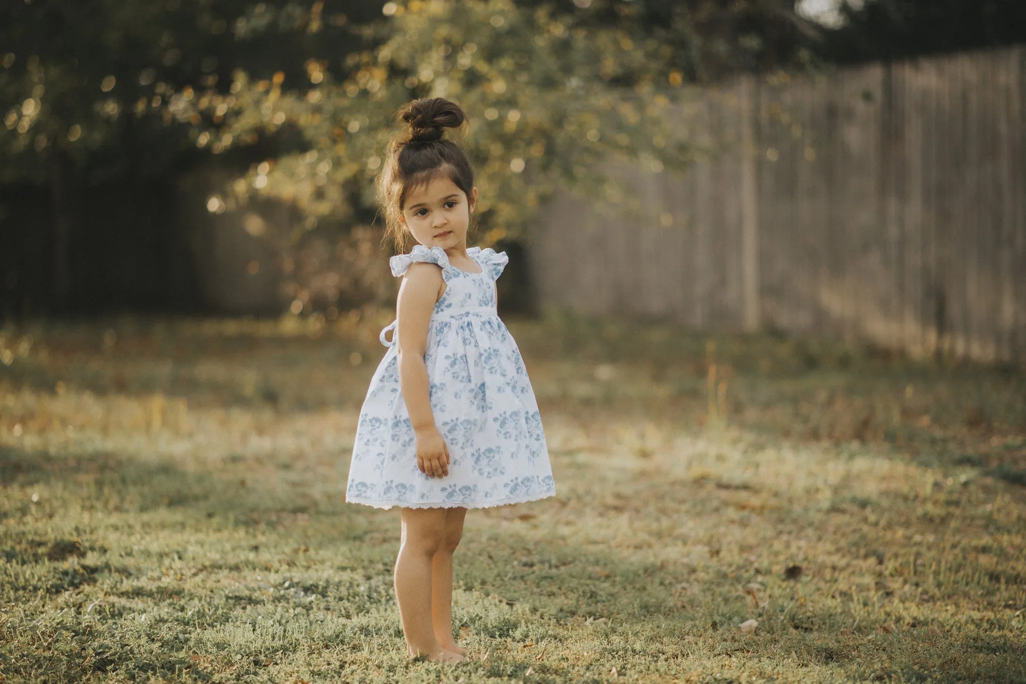 White Floral Olivia Dress