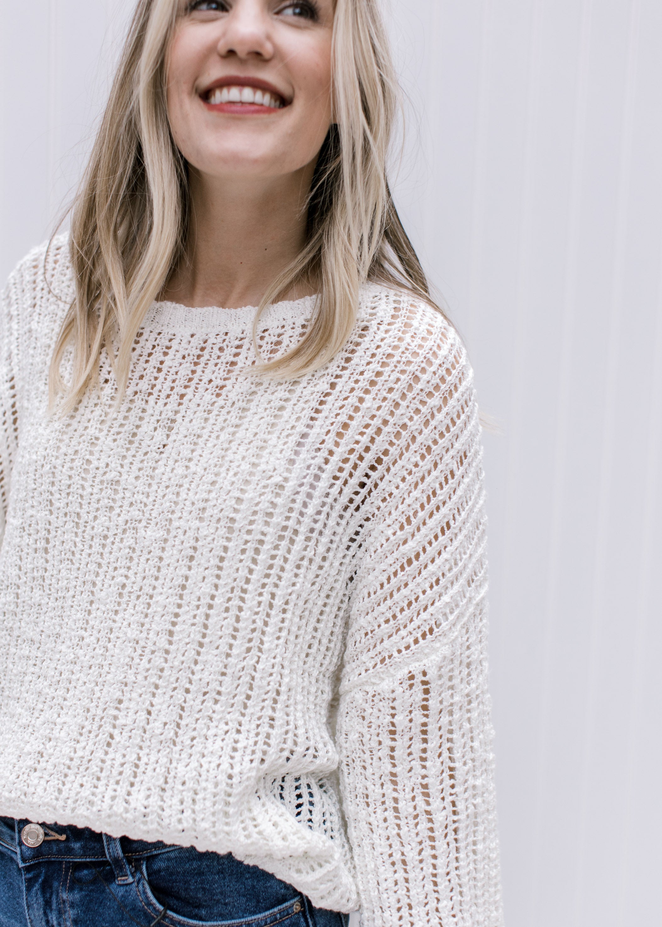 Open Knit Sweater X Buff