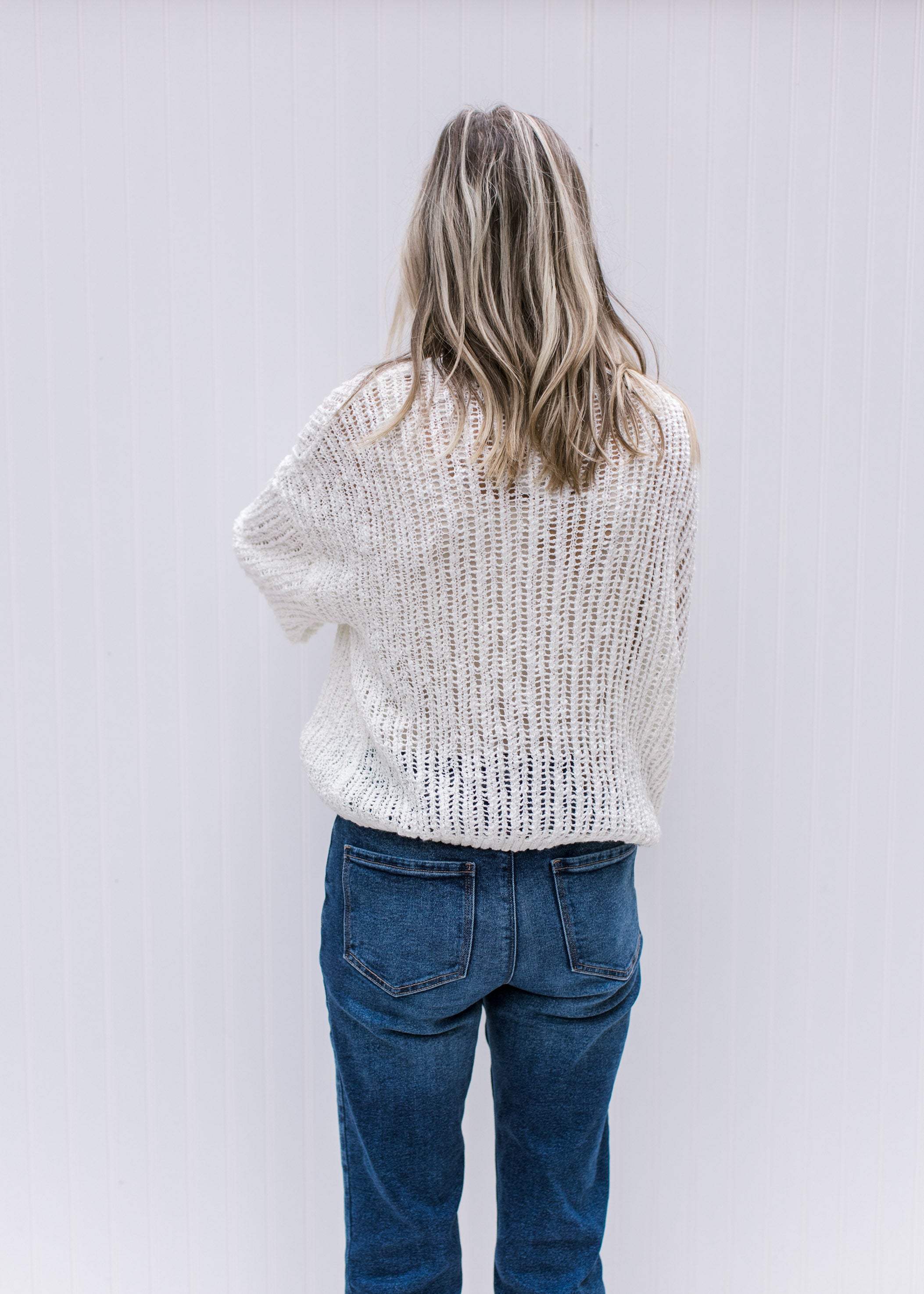 Open Knit Sweater X Buff