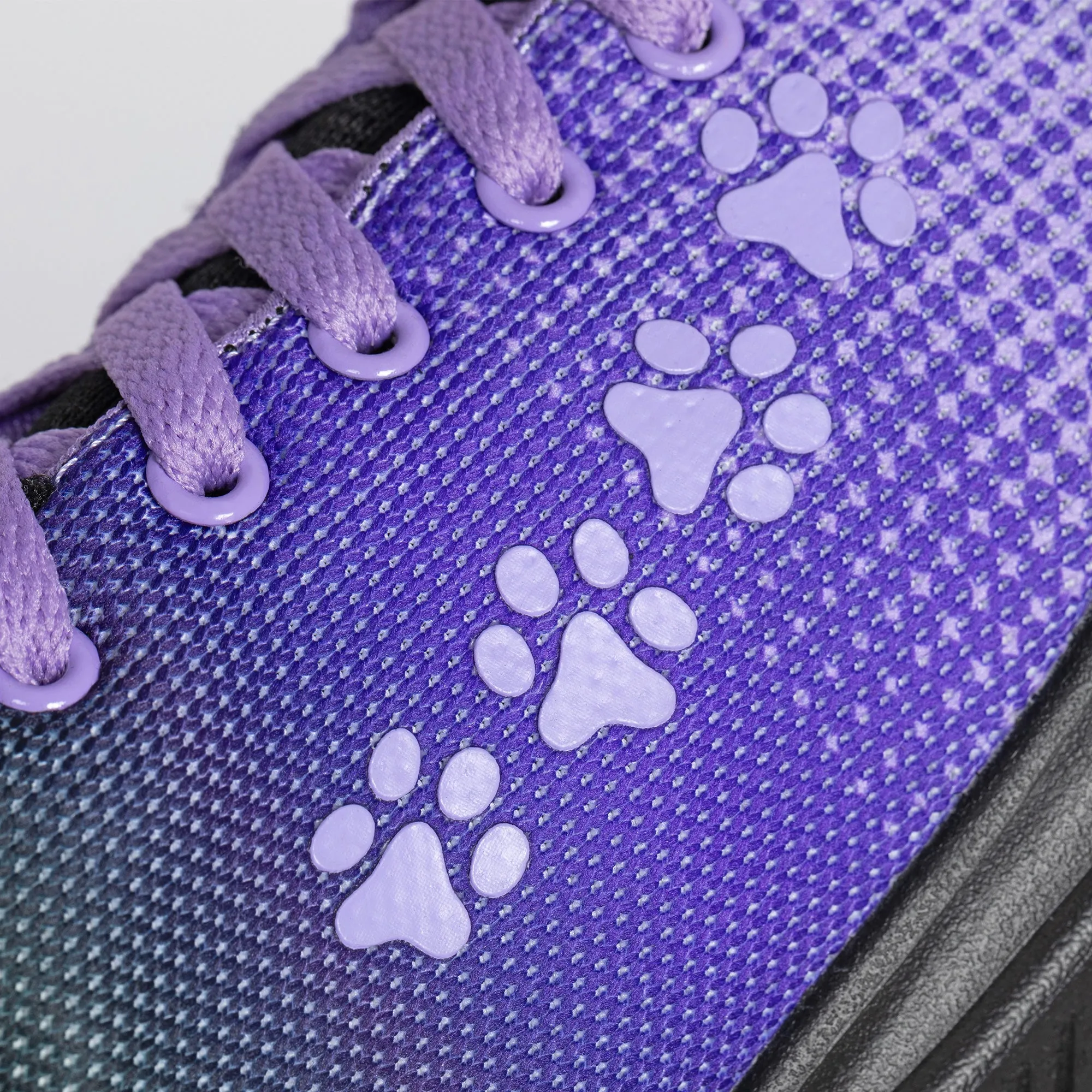 Paw Print Shoes for Walking in Ombre