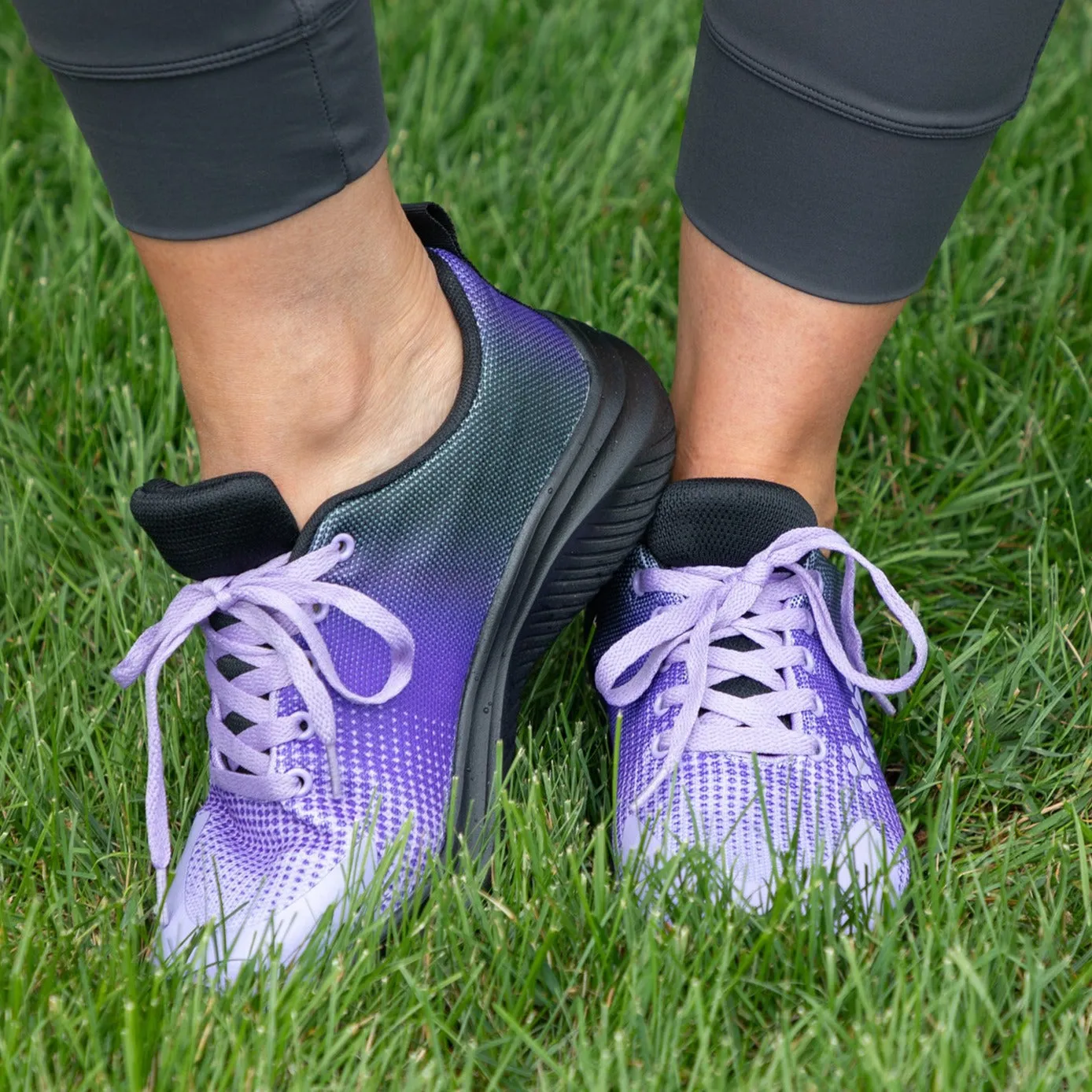 Paw Print Shoes for Walking in Ombre