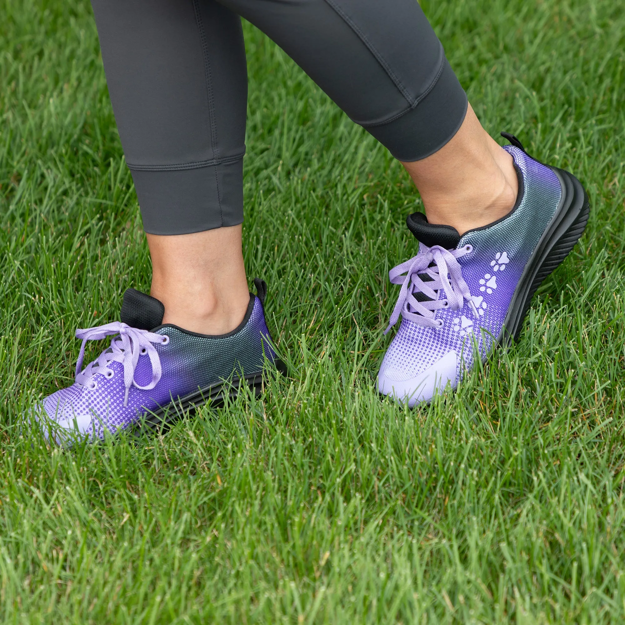 Paw Print Shoes for Walking in Ombre