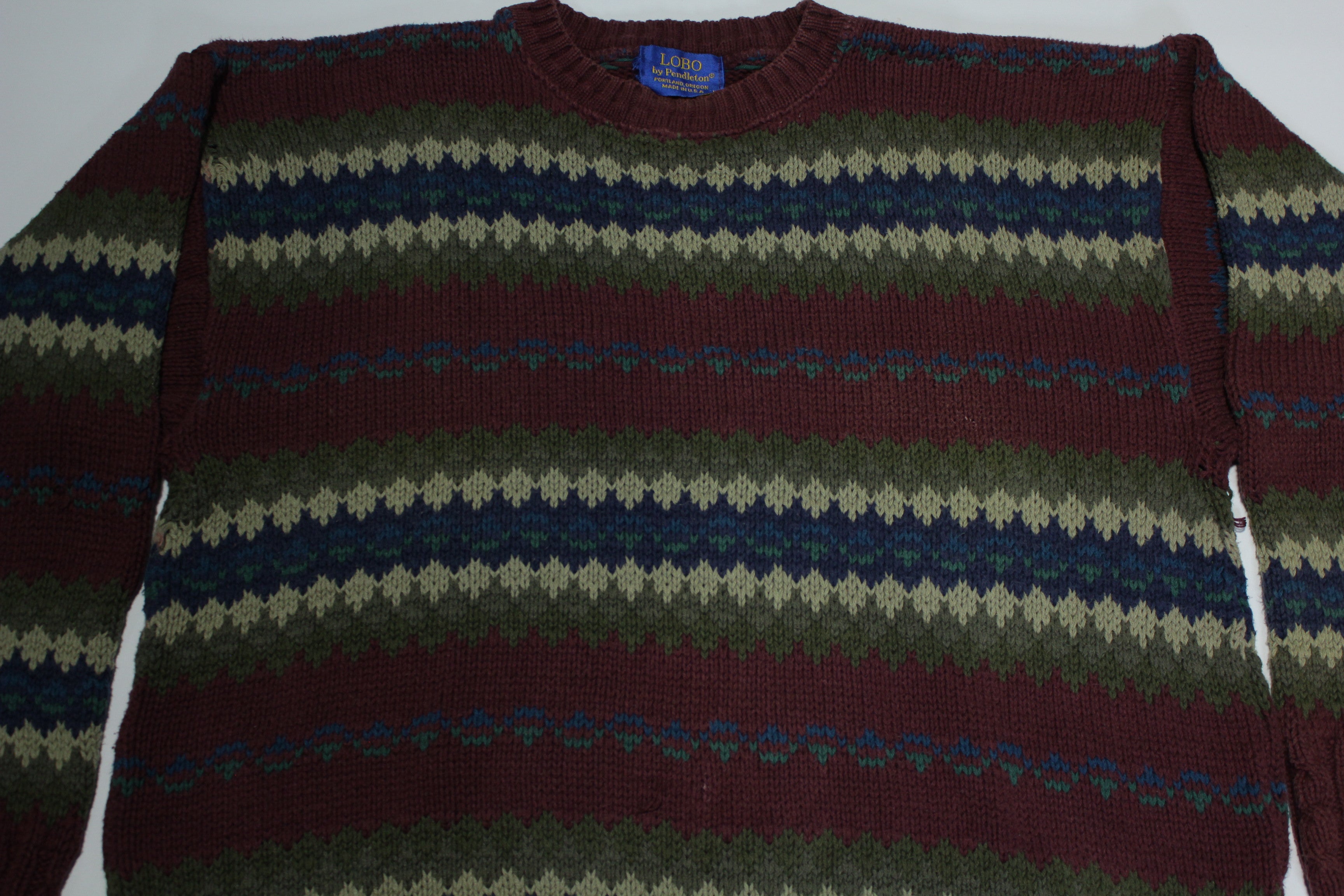 Pendleton Lobo USA Vintage 80's Fireplace Sweater