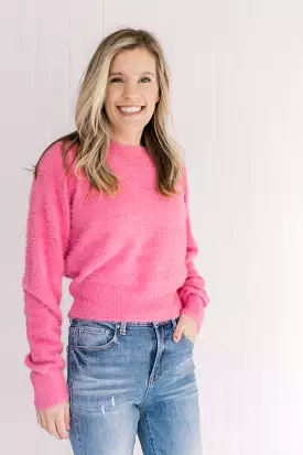 Pink Fluffy Sweater