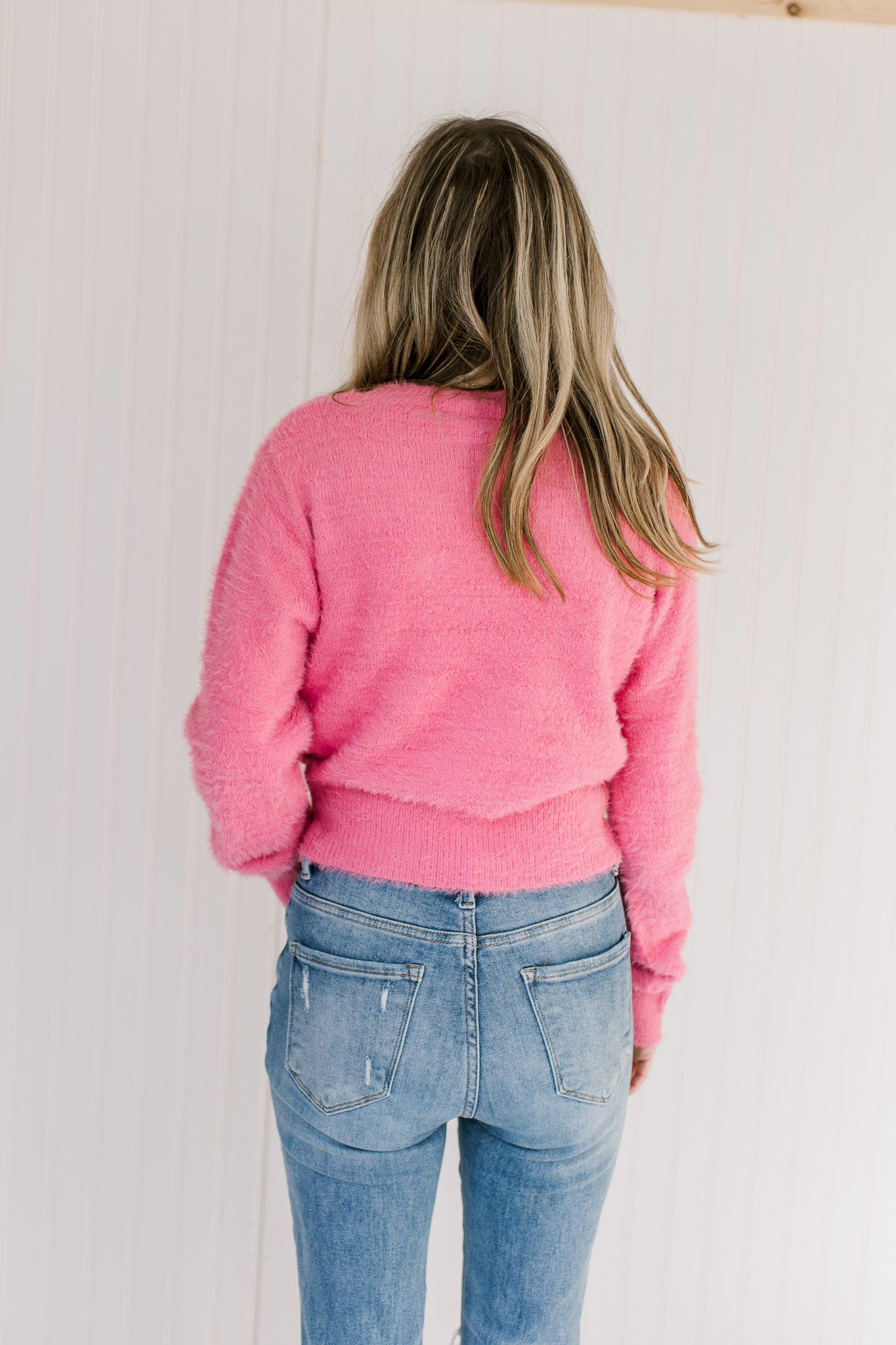 Pink Fluffy Sweater