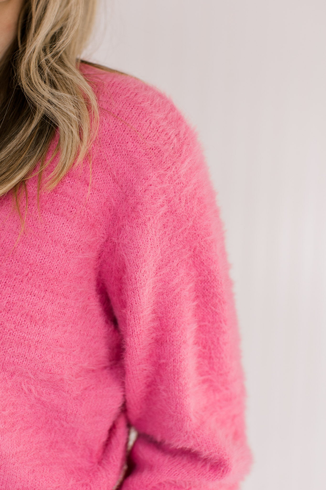 Pink Fluffy Sweater