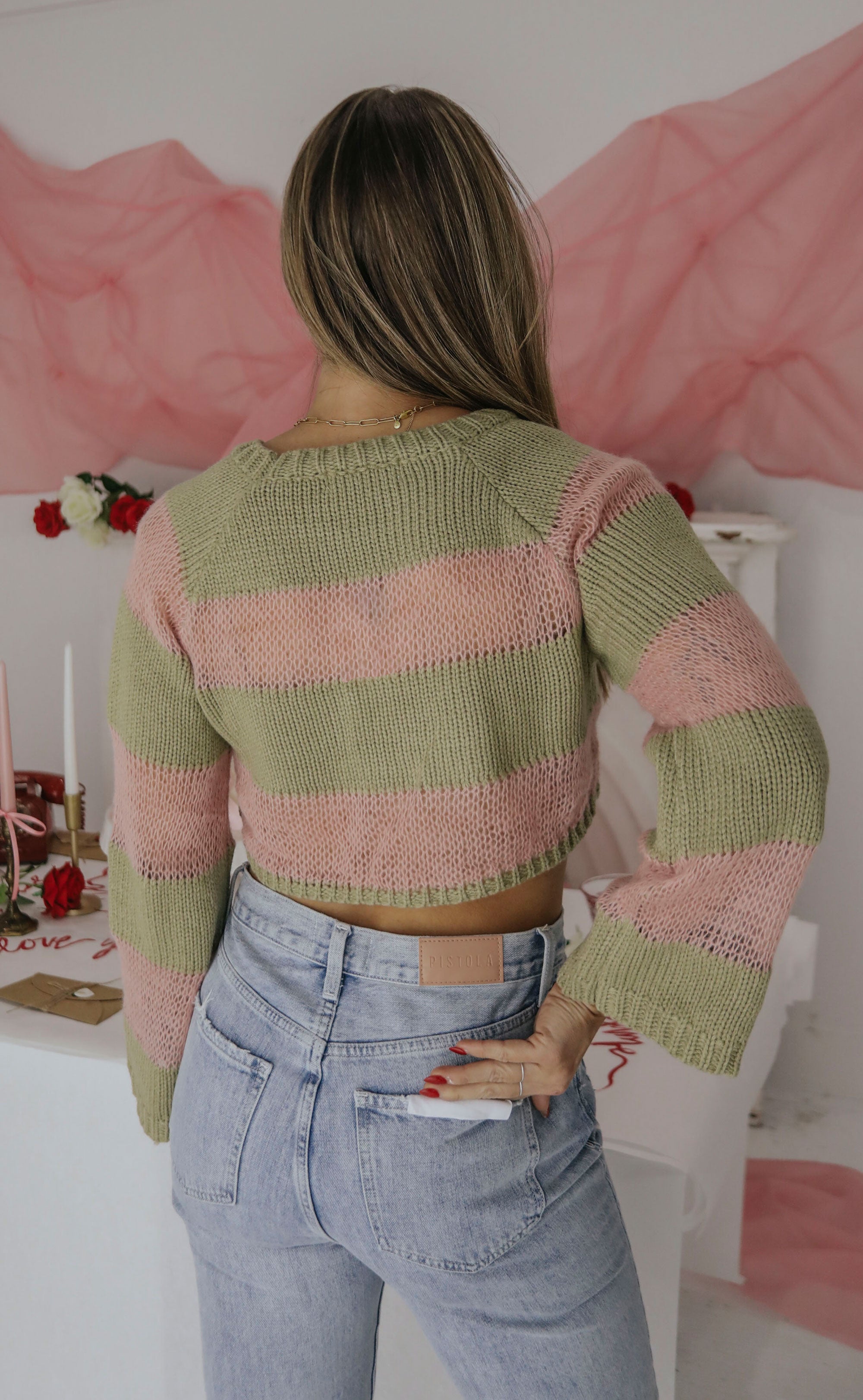 Pink Say Less Sweater.