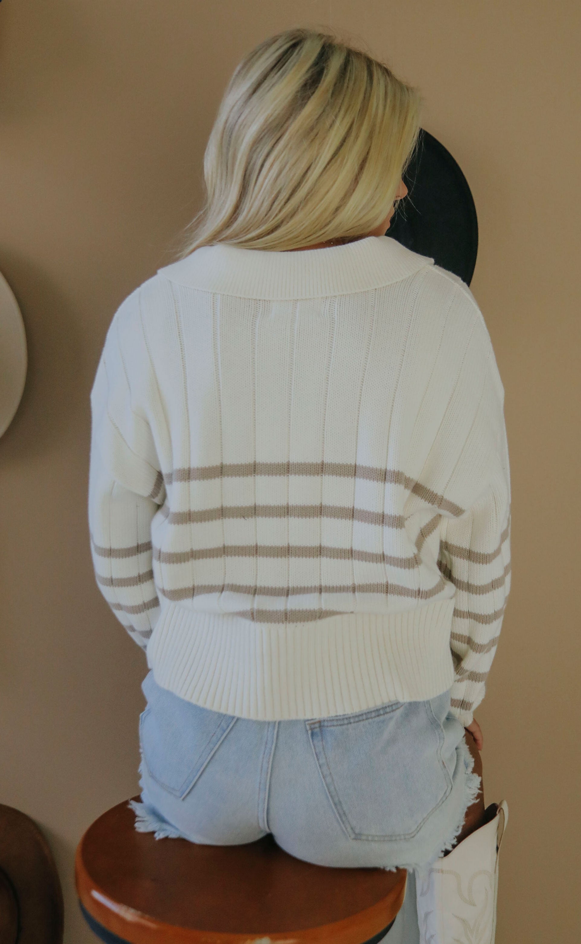 pistola sweater ecru taupe