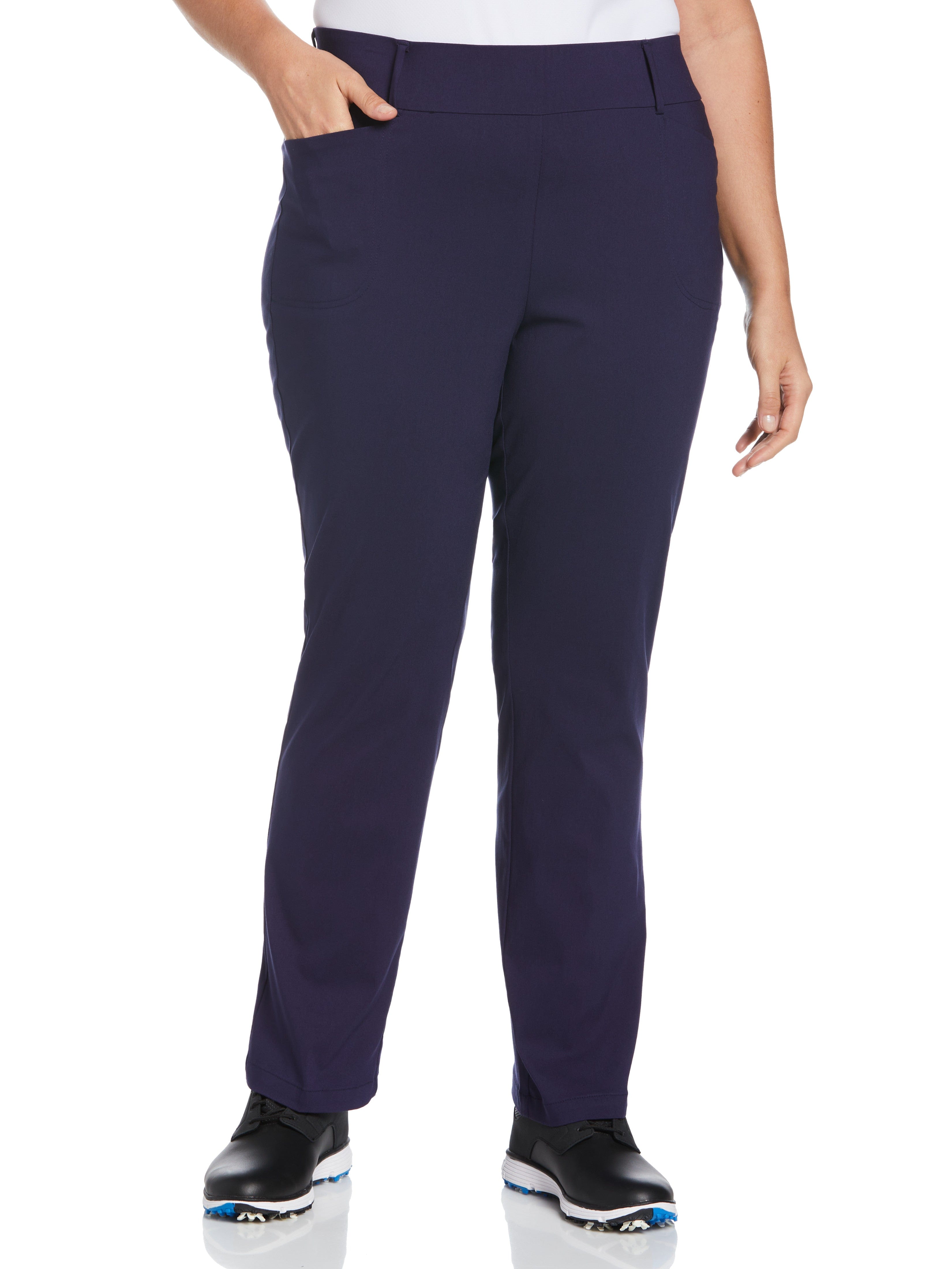 Plus Size Women's Pull-On Stretch Tech Golf Pants