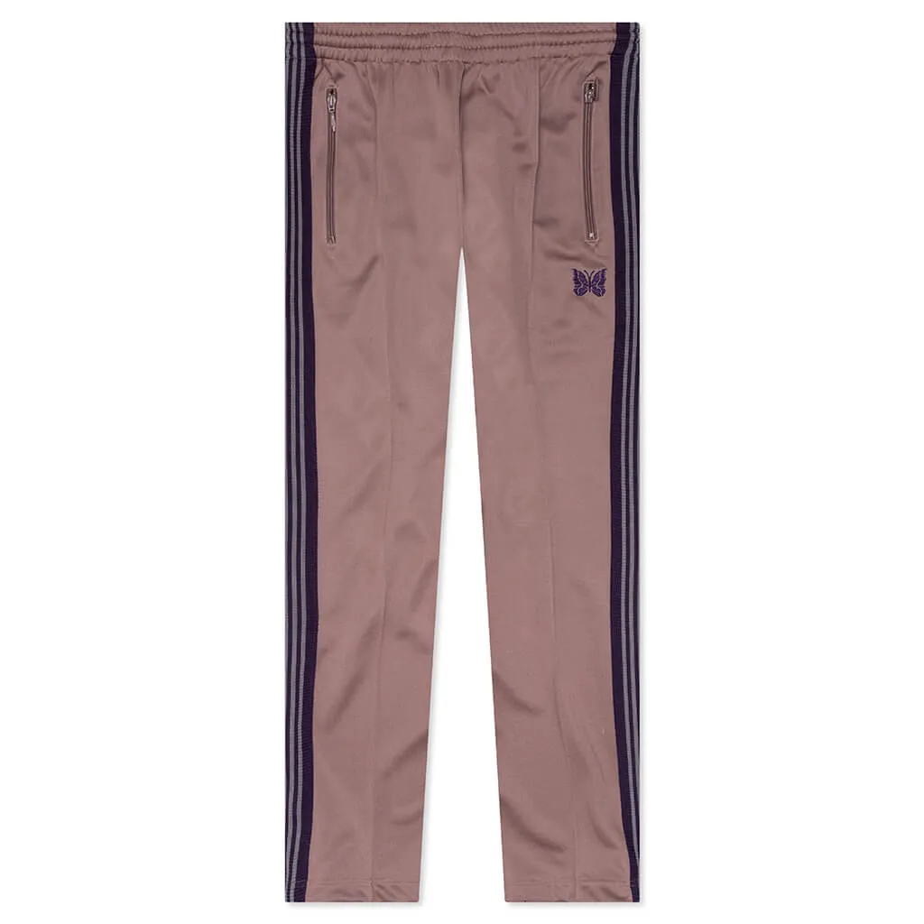 Poly Smooth Narrow Track Pant - Taupe - Google SEO Friendly Result: Taupe Poly Smooth Narrow Track Pant