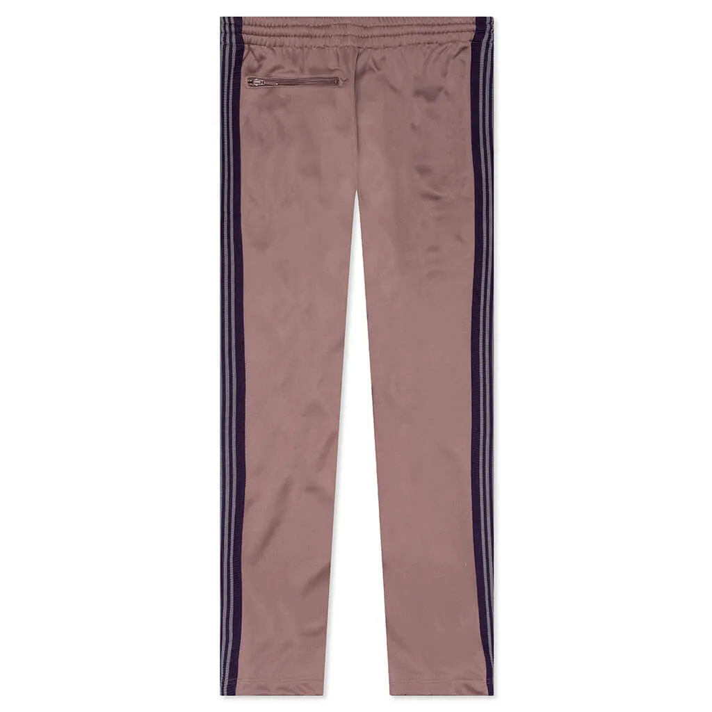 Poly Smooth Narrow Track Pant - Taupe - Google SEO Friendly Result: Taupe Poly Smooth Narrow Track Pant