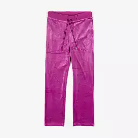 Purple Velour Women's Track Pants