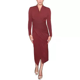 Rachel Roy Women's Faux Wrap Maxi Midi Dress