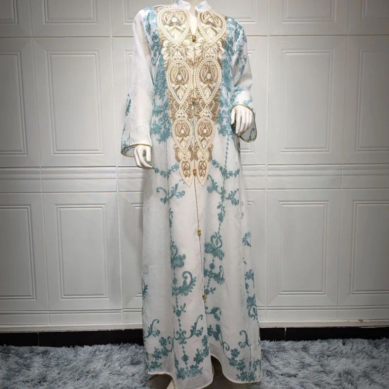 Ramadan Abayas Muslim Fashion Jalabiya Dress B-61881