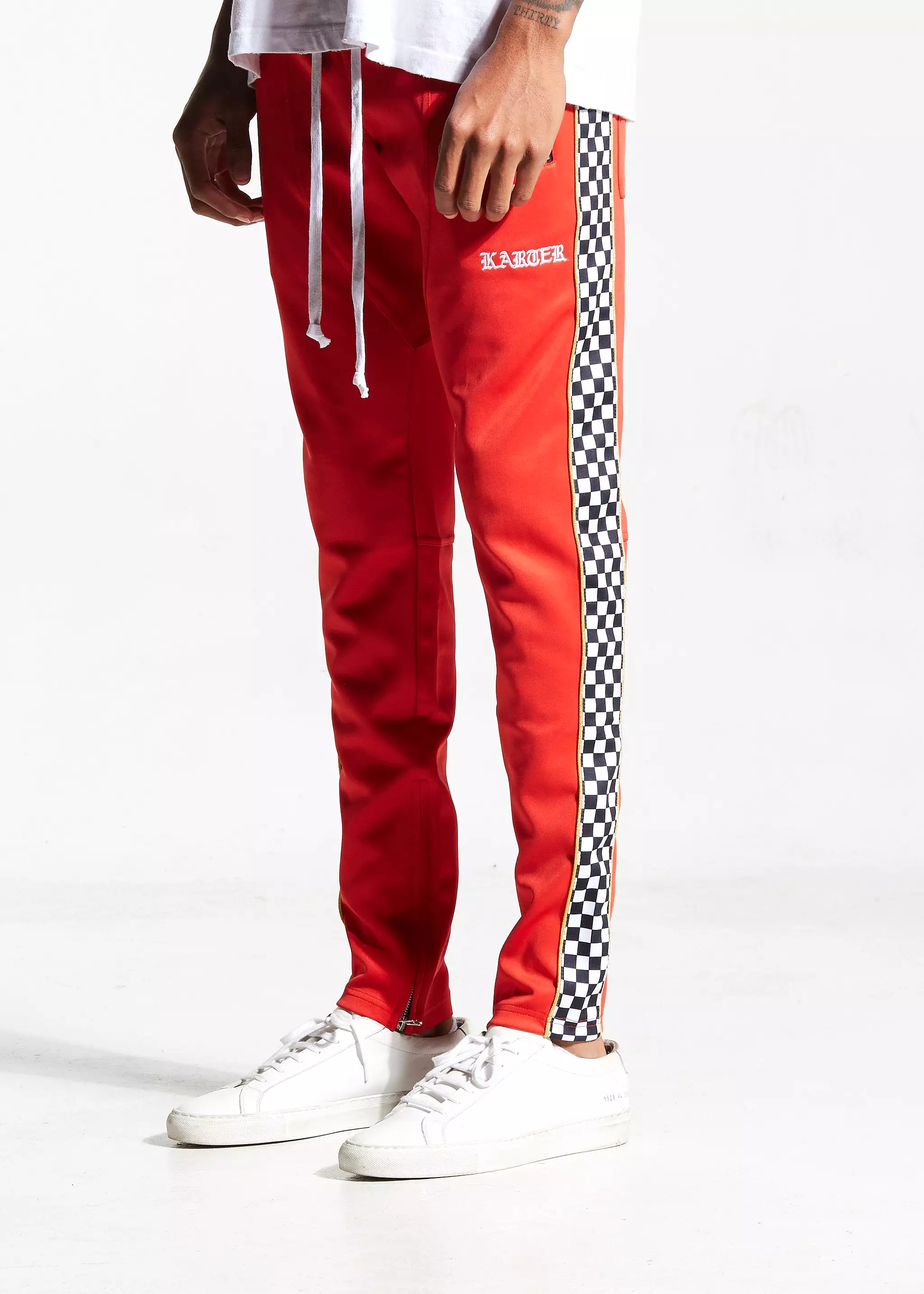 Red Velocity Track Pant.