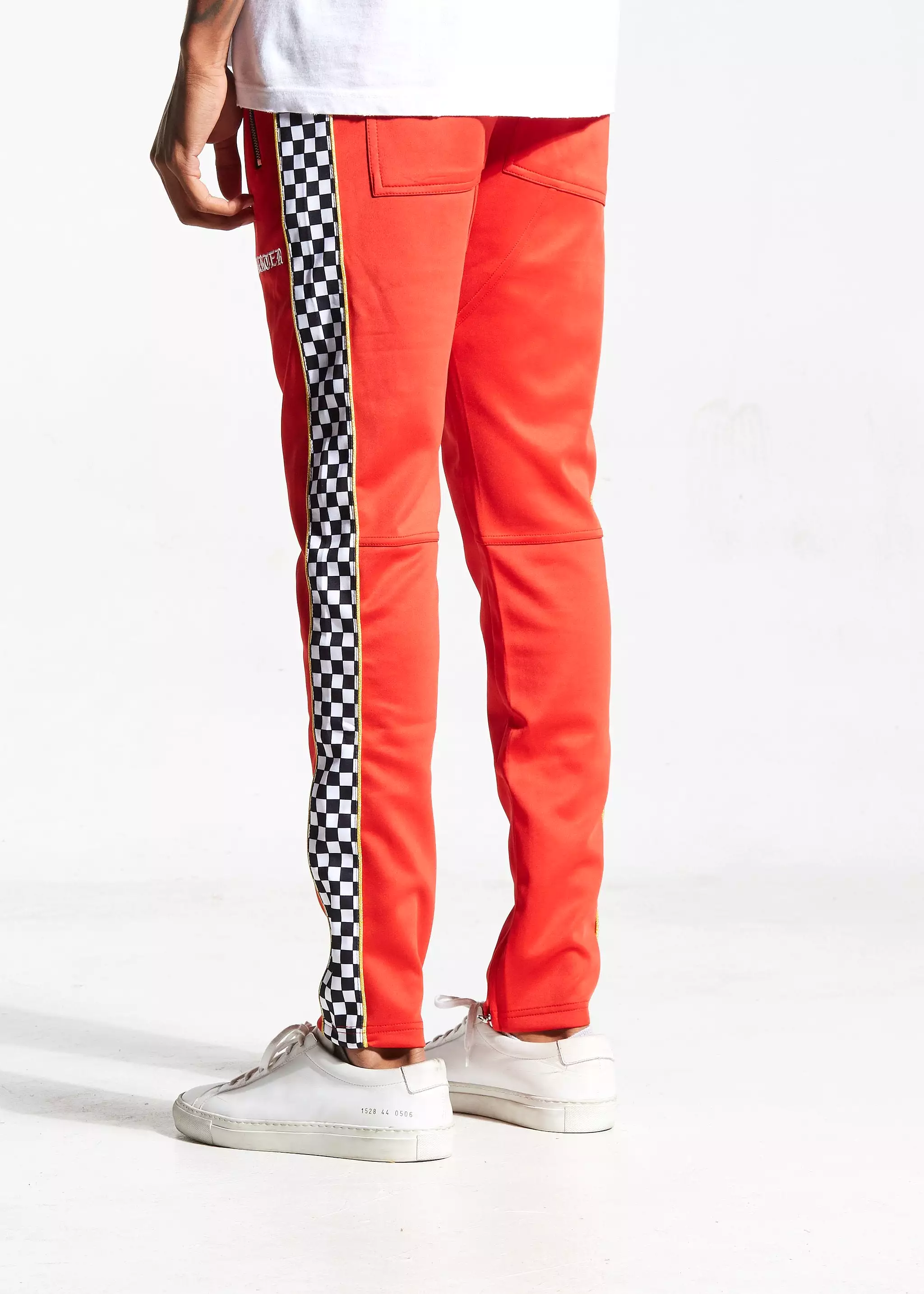 Red Velocity Track Pant.