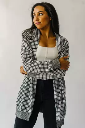 Result: Black and White Checkered Cardigan - Utica Collection