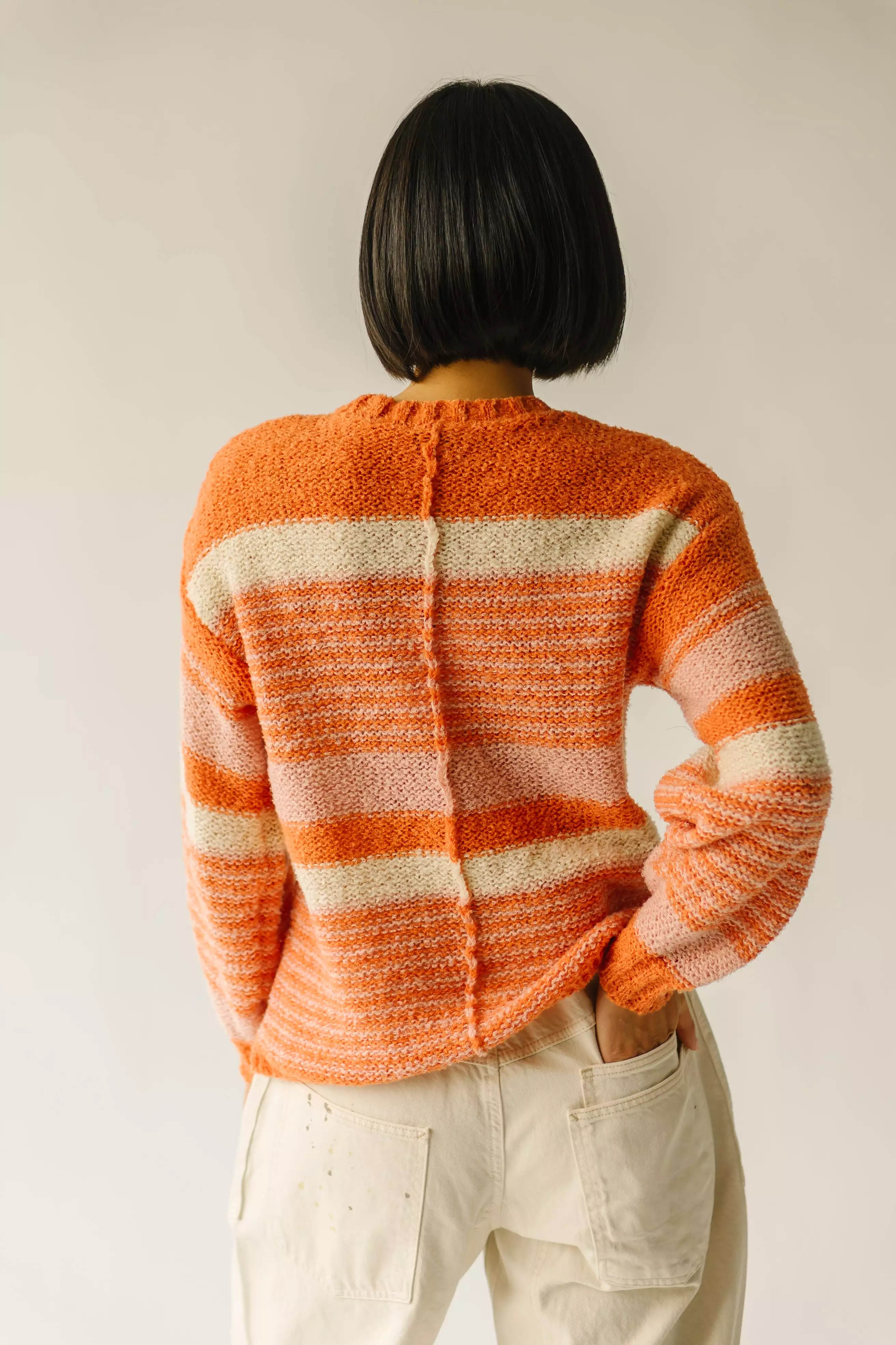 Rialto Striped Sweater Tangerine Multi - Results