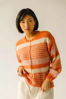 Rialto Striped Sweater Tangerine Multi - Results