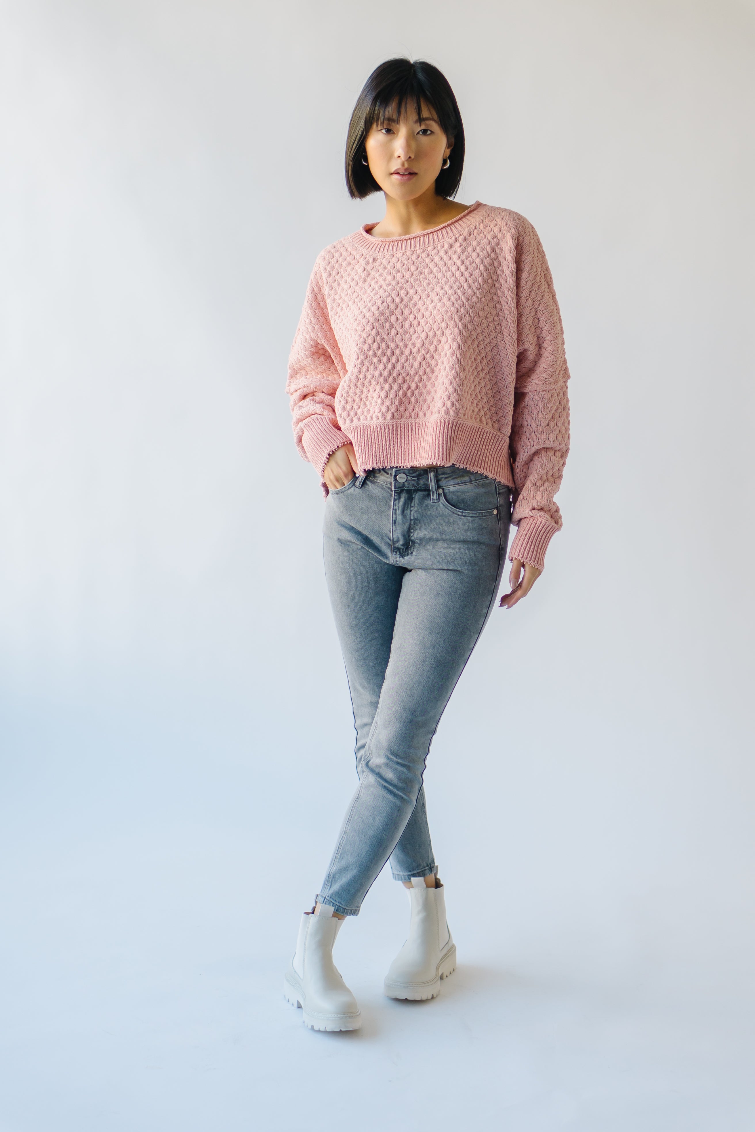 Rippey Textured Sweater Blush