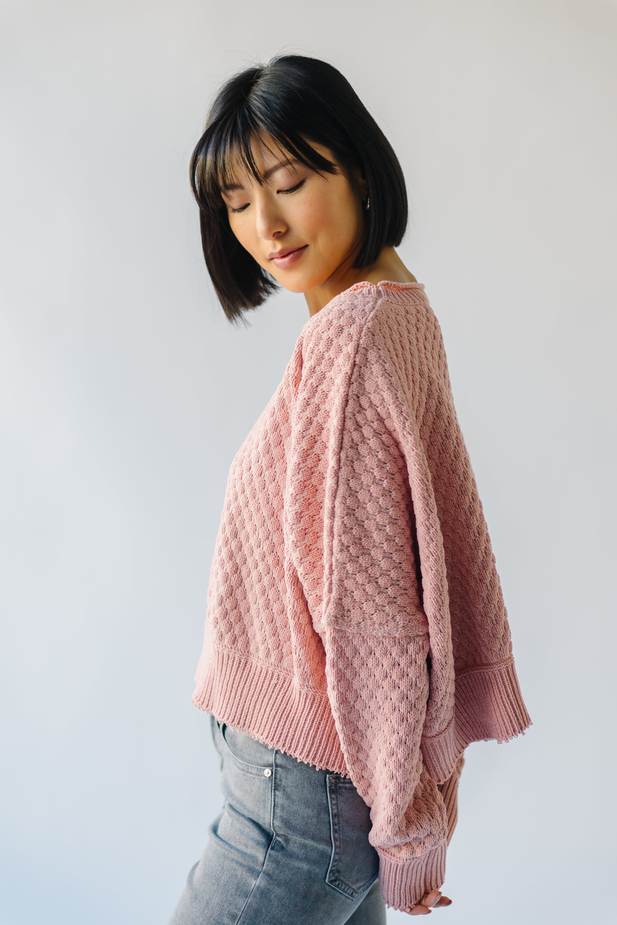 Rippey Textured Sweater Blush