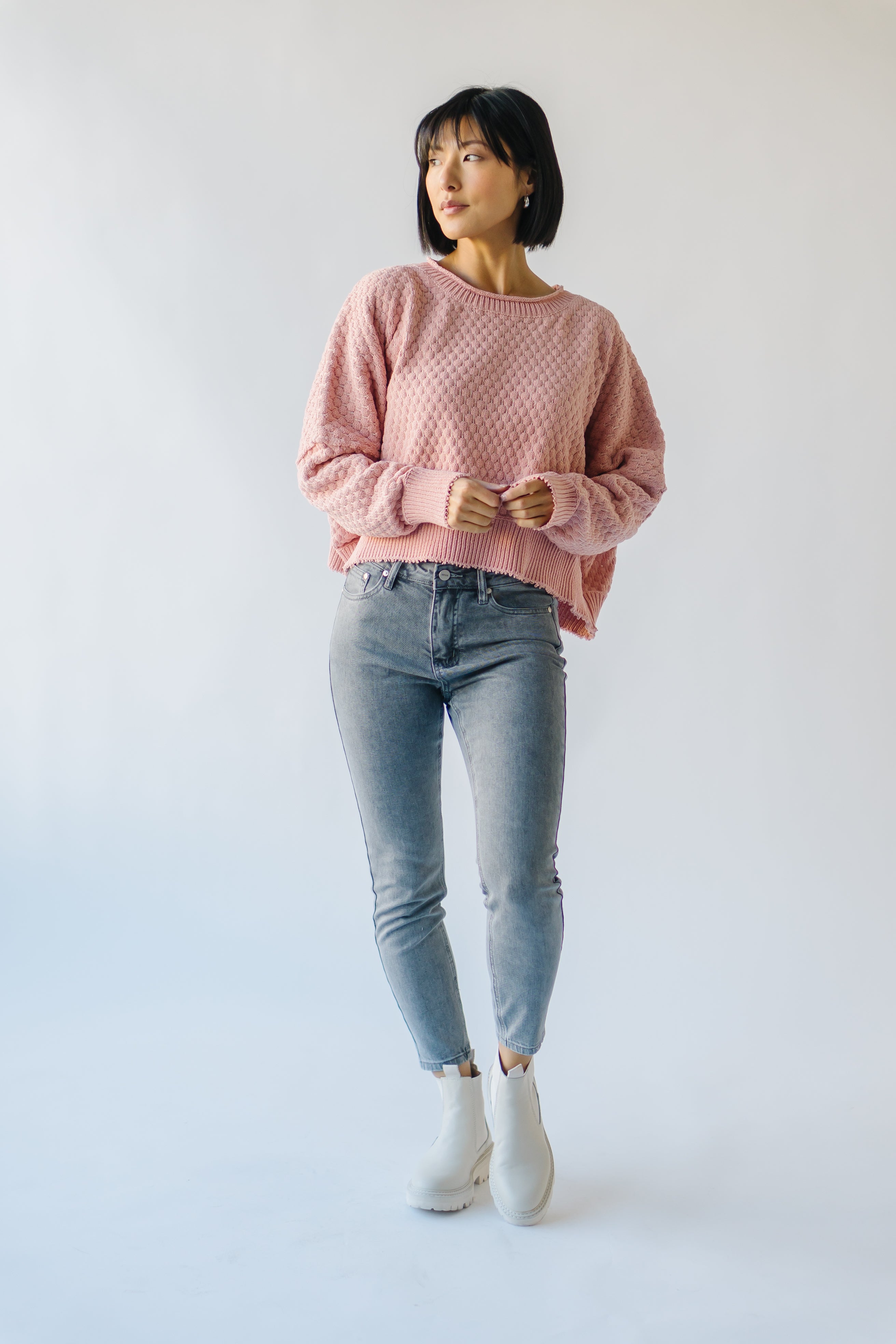 Rippey Textured Sweater Blush