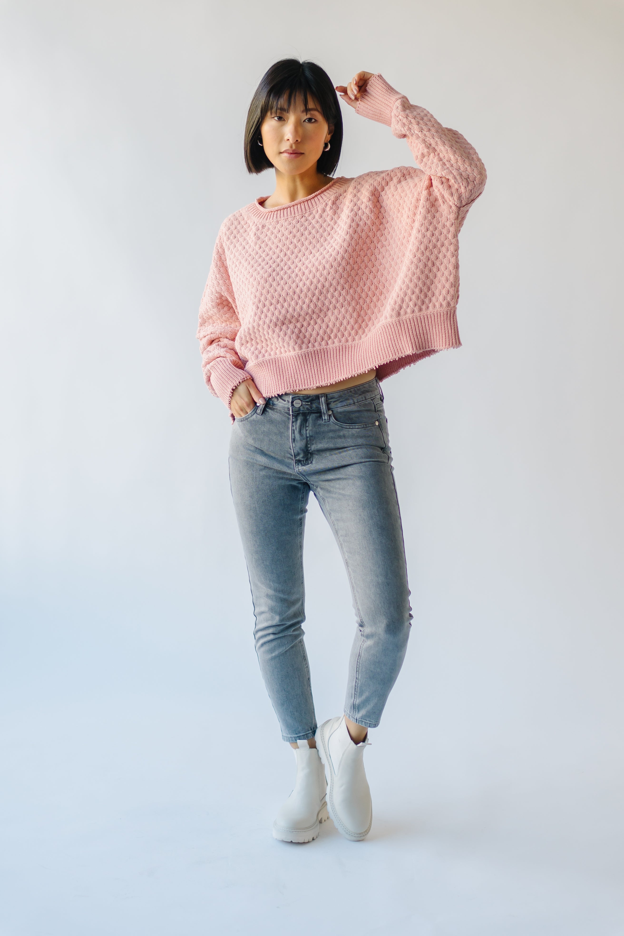 Rippey Textured Sweater Blush