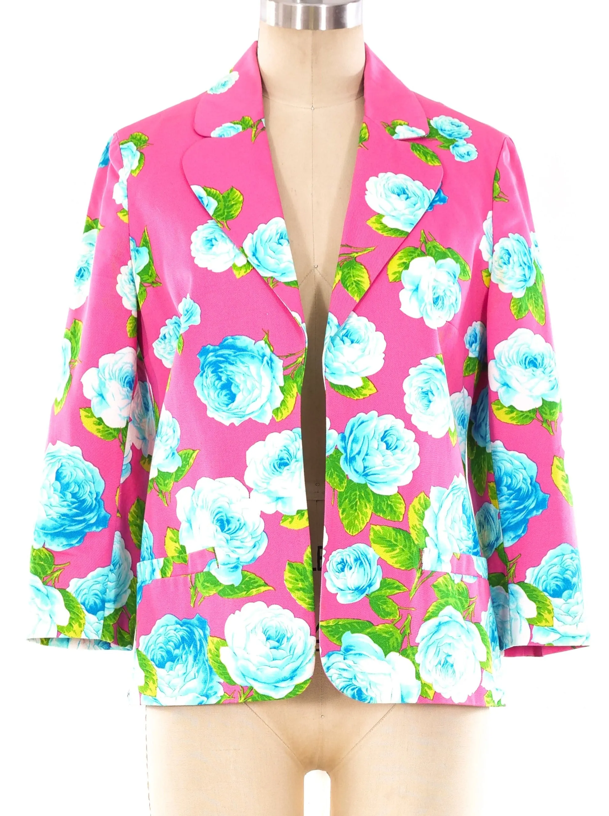 rose printed jacket by Versus Gianni Versace