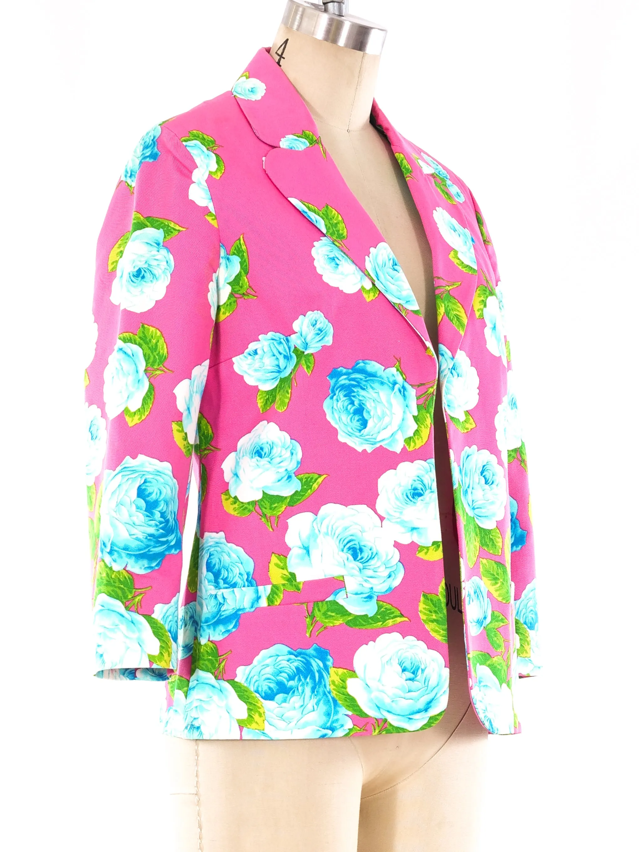 rose printed jacket by Versus Gianni Versace