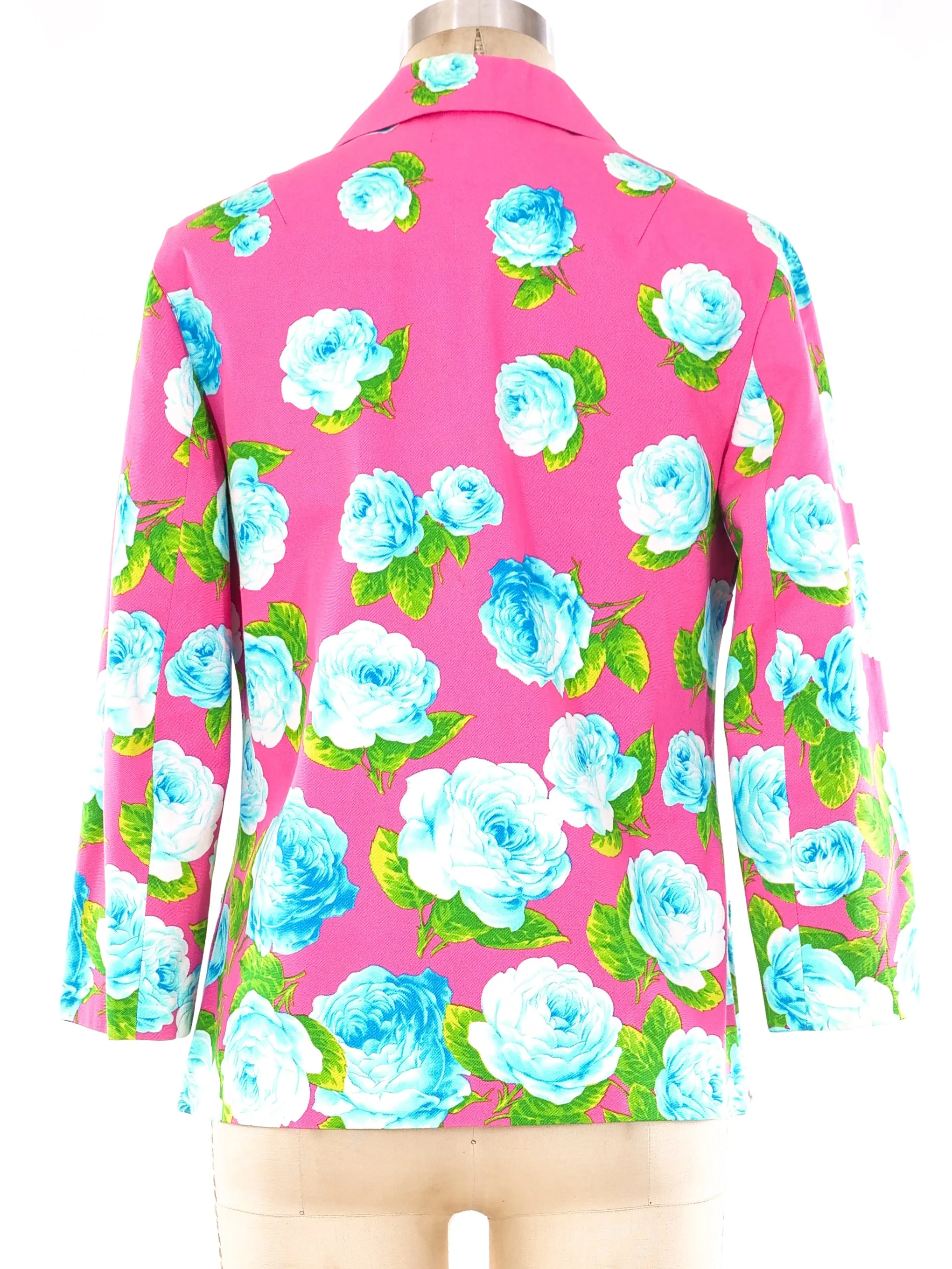 rose printed jacket by Versus Gianni Versace