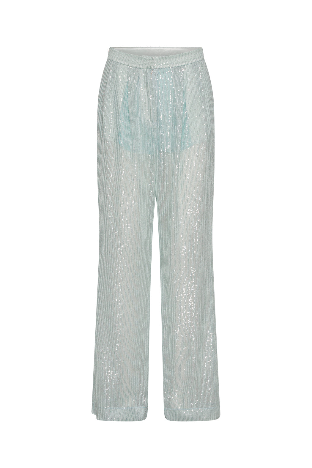 Rotate Sequins Low Waist Pants Wan Blue