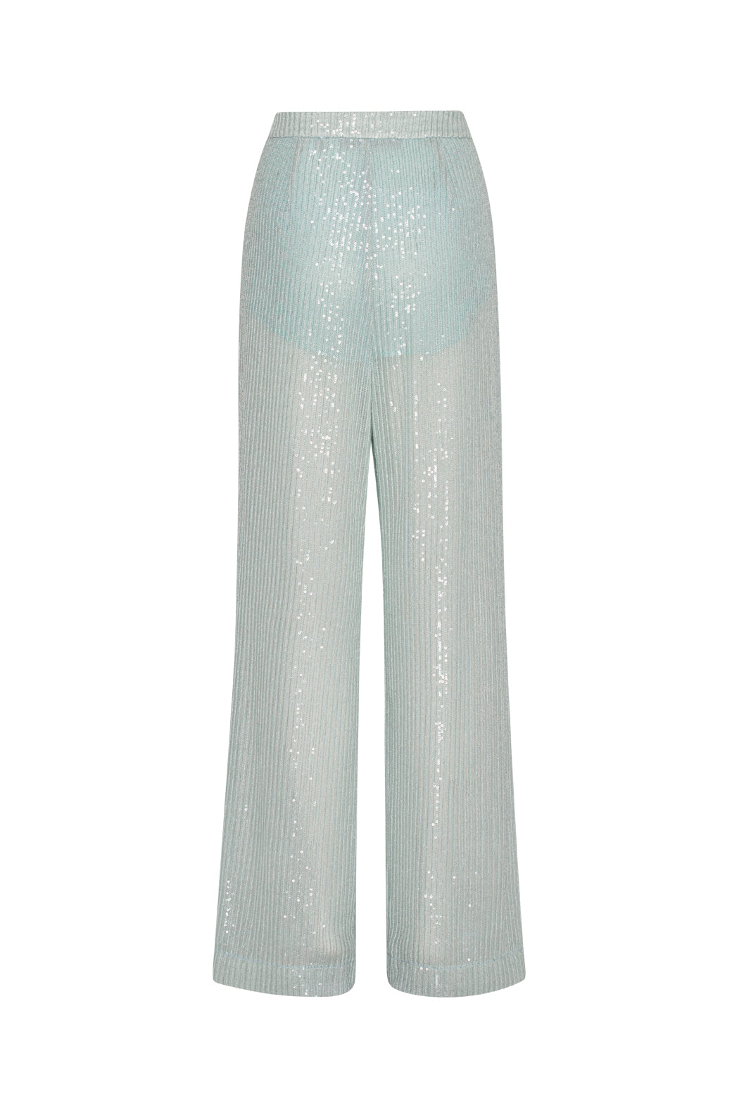 Rotate Sequins Low Waist Pants Wan Blue