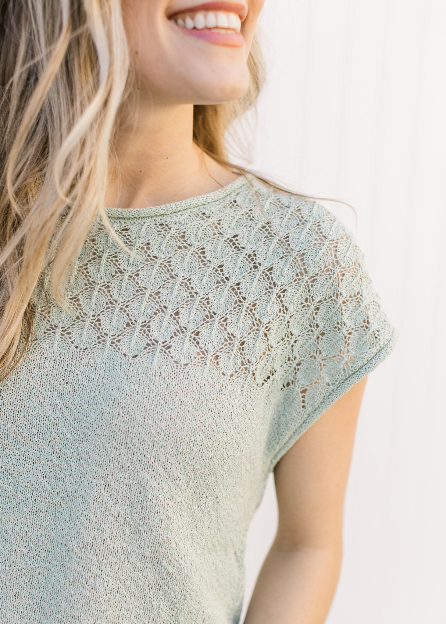 Sage Short Sleeve Sweater