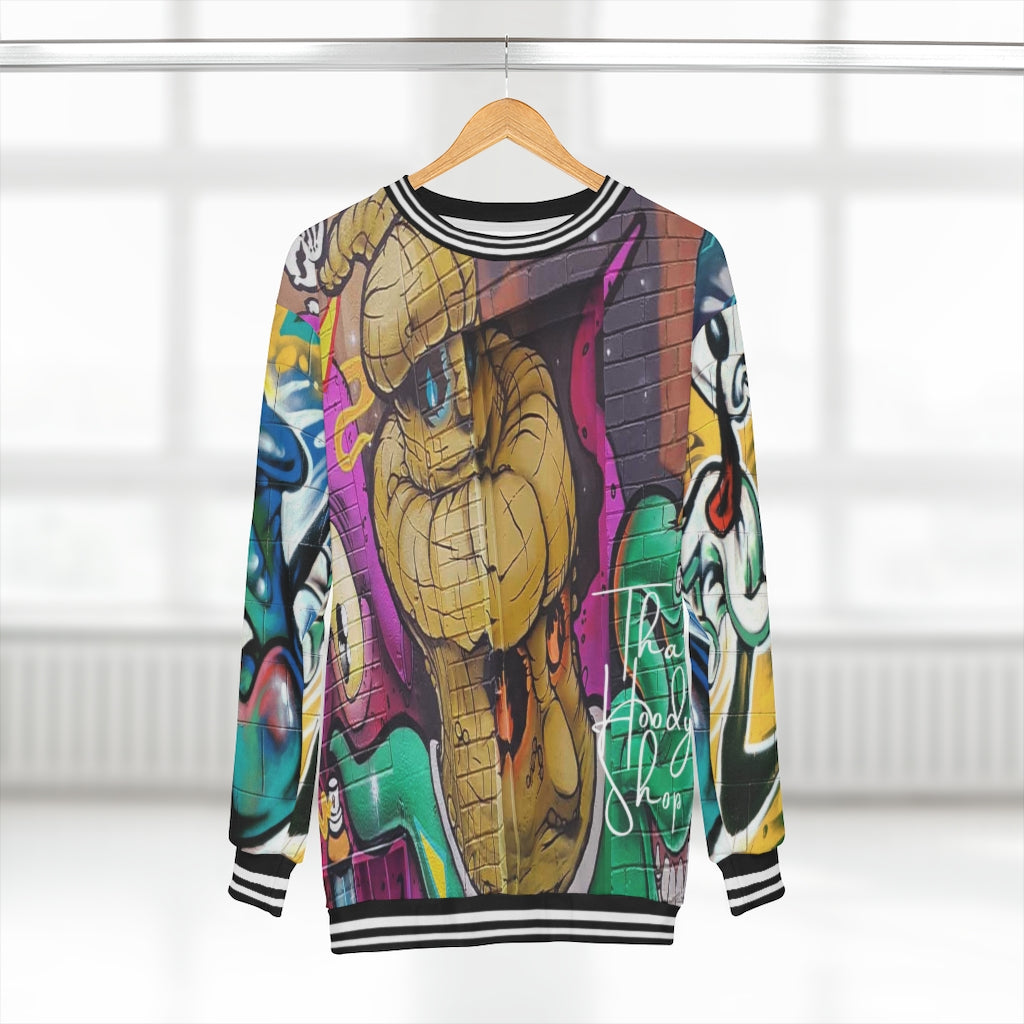 Salty Peanut Unisex Sweatshirt with Graffiti Design