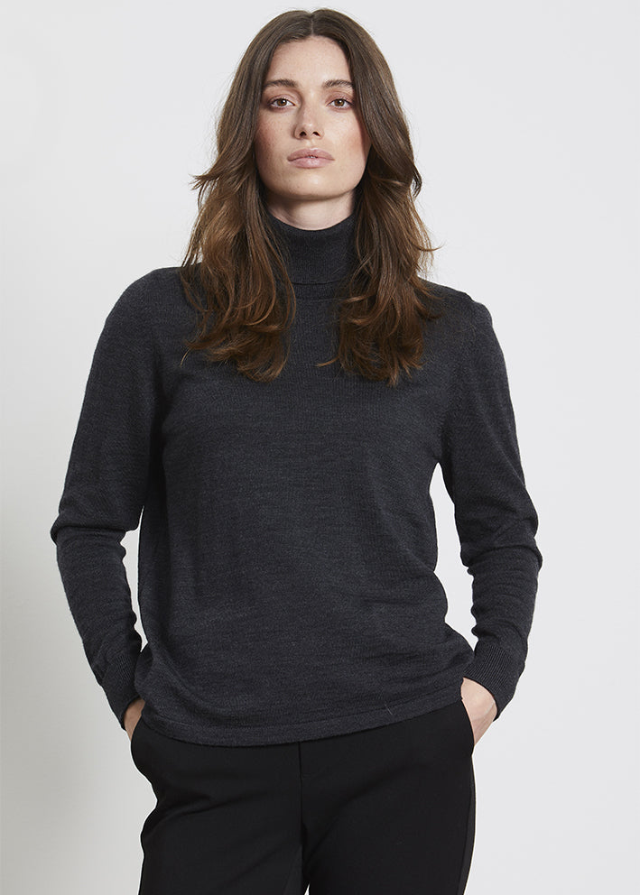 Sibin Linnebjerg Brown Turtleneck Sweater