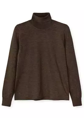 Sibin Linnebjerg Brown Turtleneck Sweater