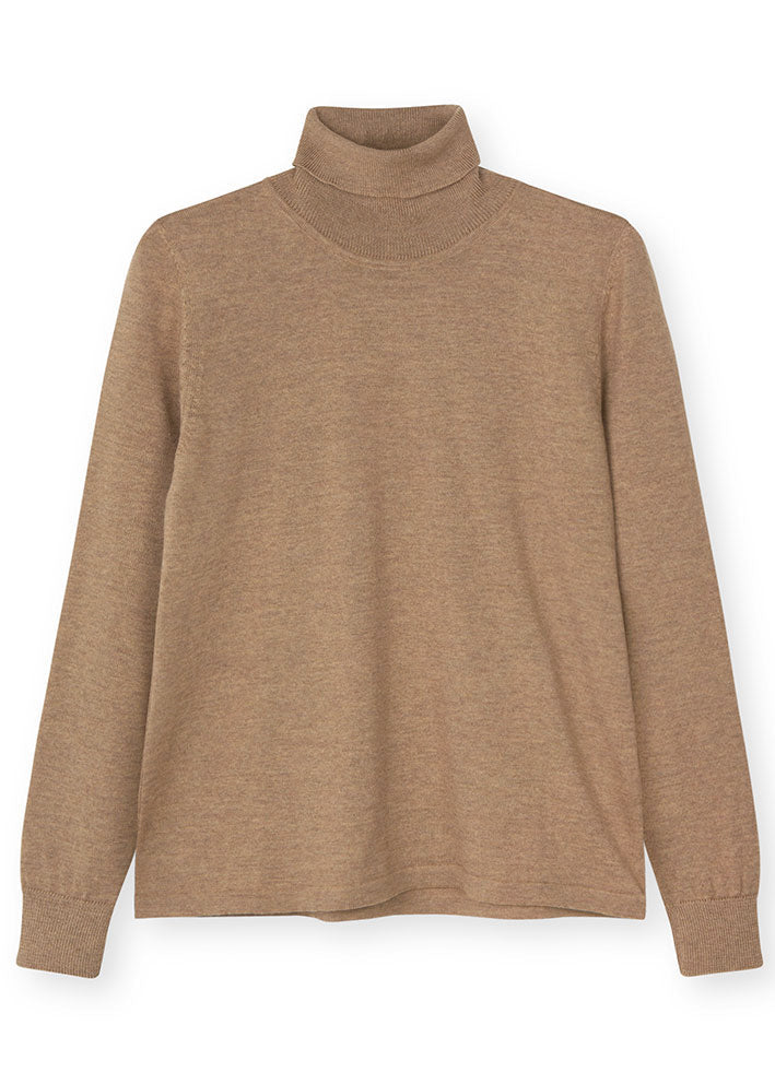 Sibin Linnebjerg Lira Camel Turtleneck Sweater