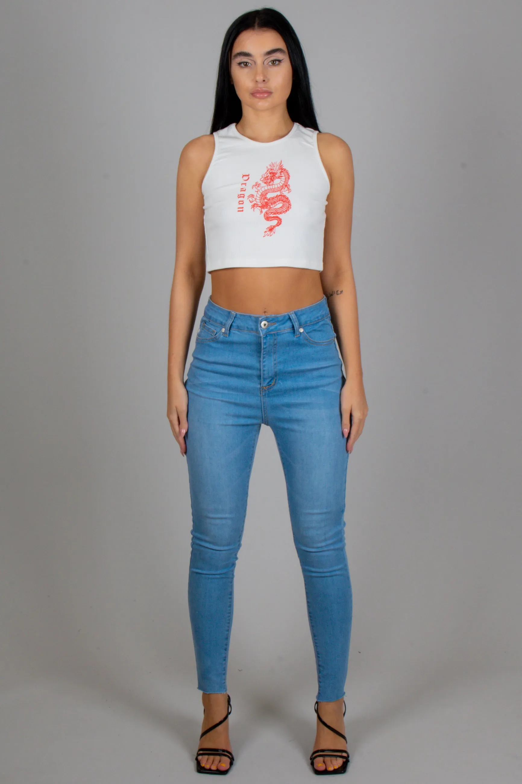 Skinny jeans made from Recycled Plastic Bottles And Organic Cotton Indigo