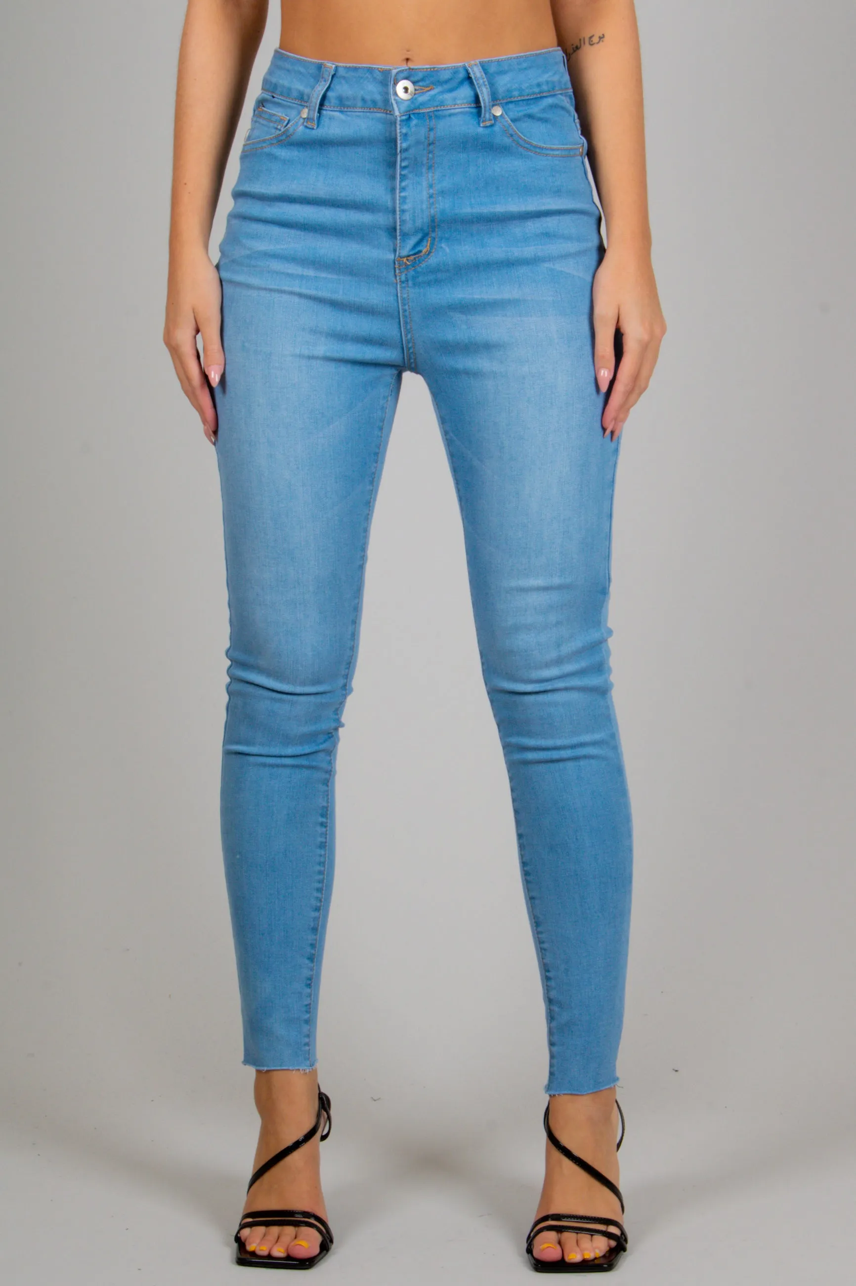 Skinny jeans made from Recycled Plastic Bottles And Organic Cotton Indigo